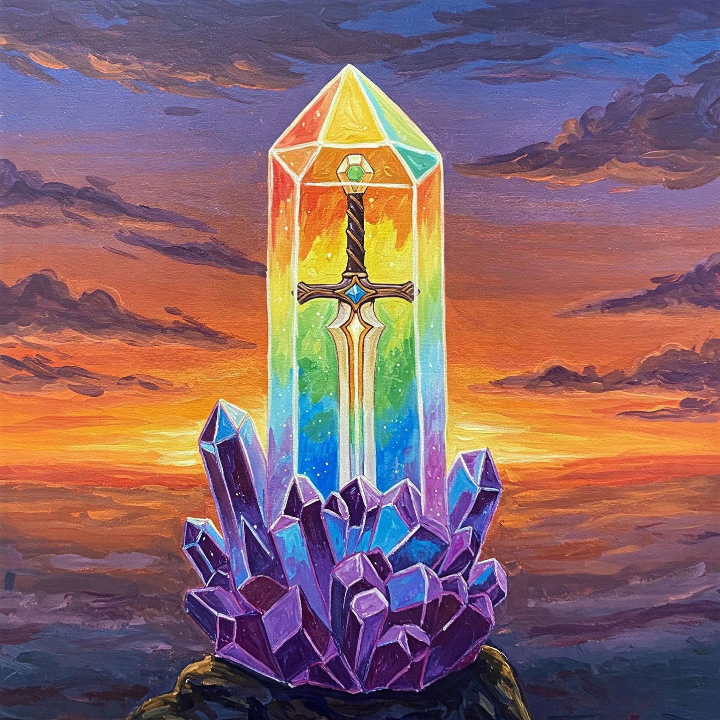 Crystal sword Collection of 100