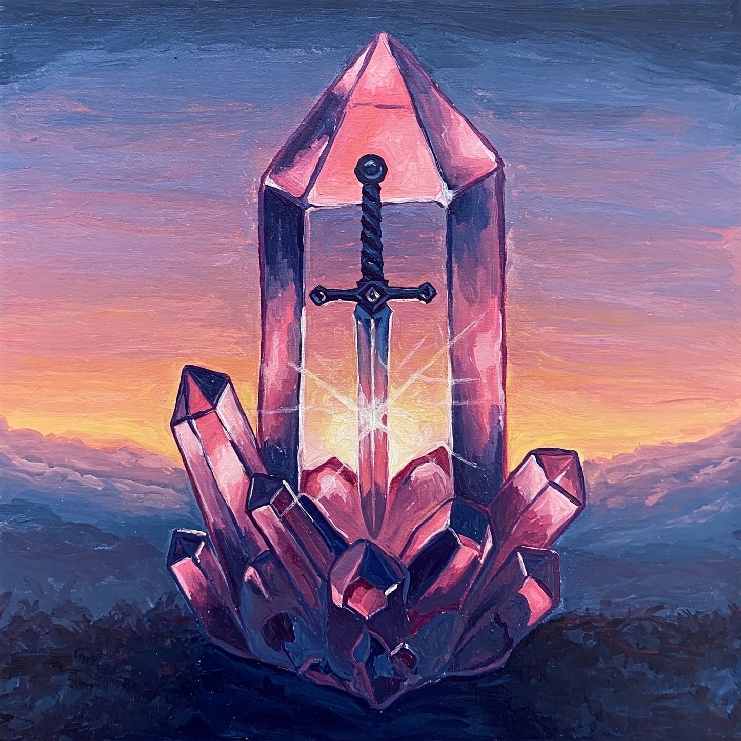 Crystal sword Collection of 100