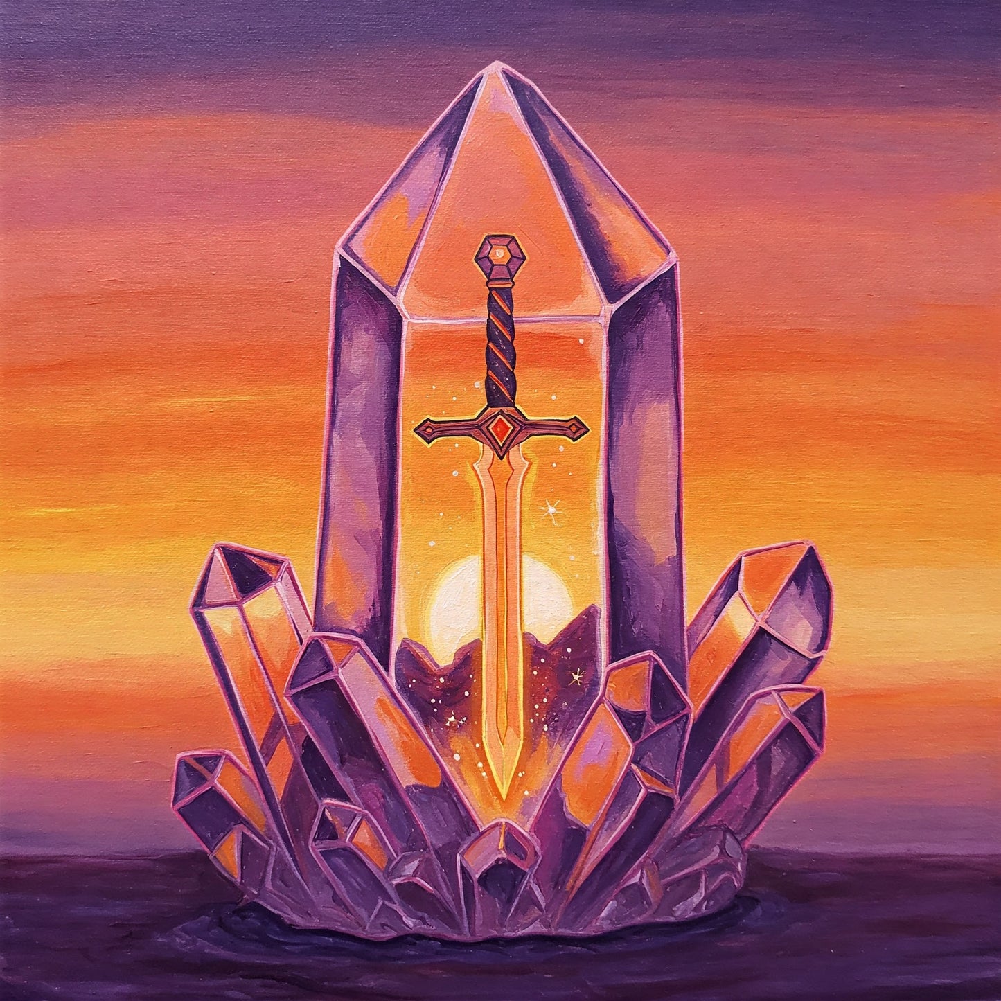 Crystal sword Collection of 100