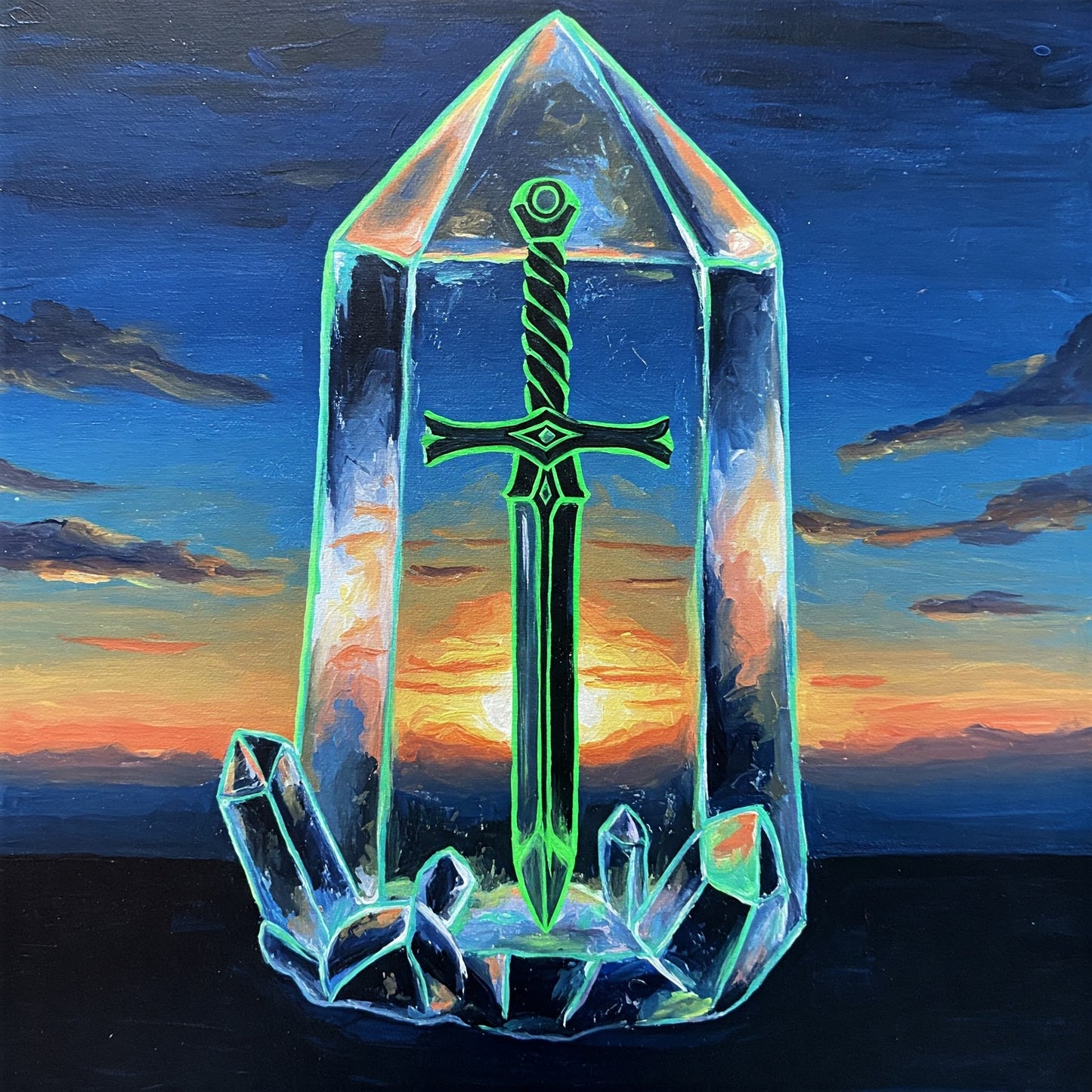 Crystal sword Collection of 100