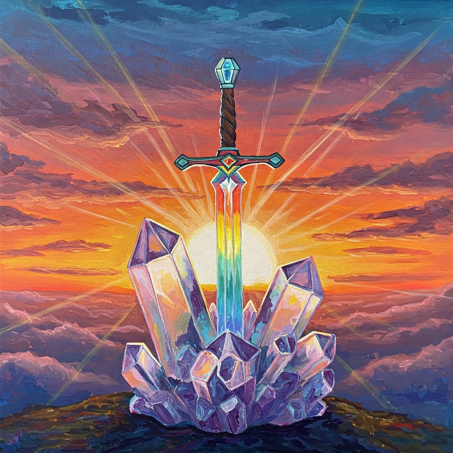 Crystal sword Collection of 100