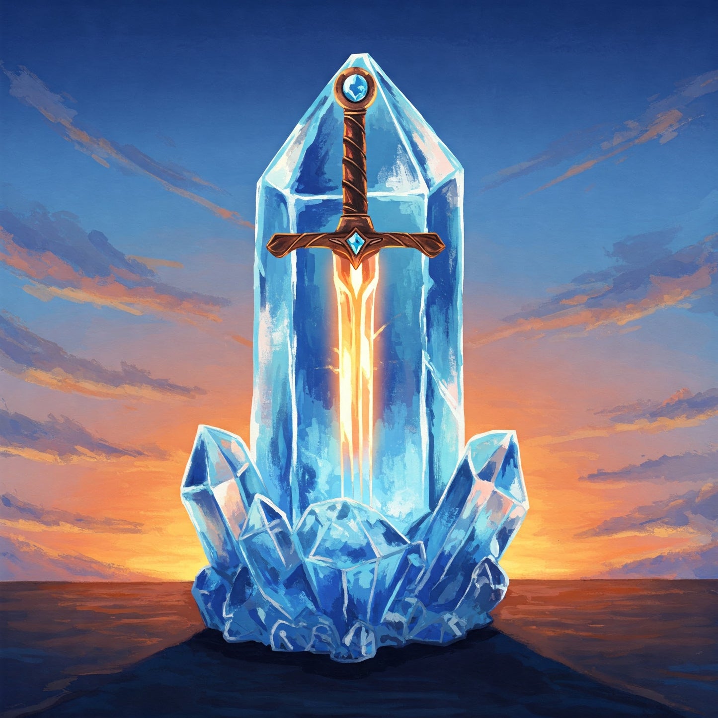 Crystal sword Collection of 100