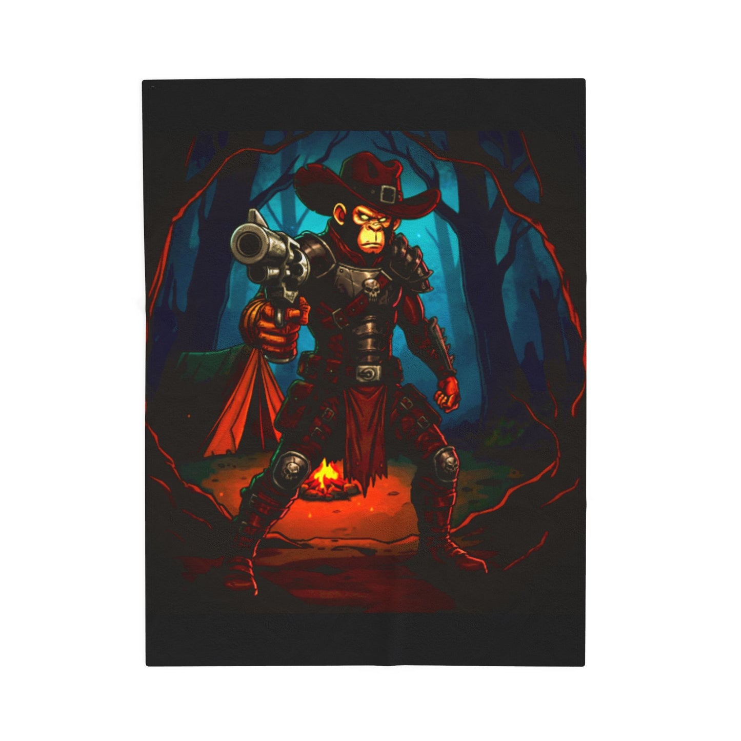 Halloween Agent Quacks Series Velveteen Plush Blanket - Monster Hunter Xavier Design