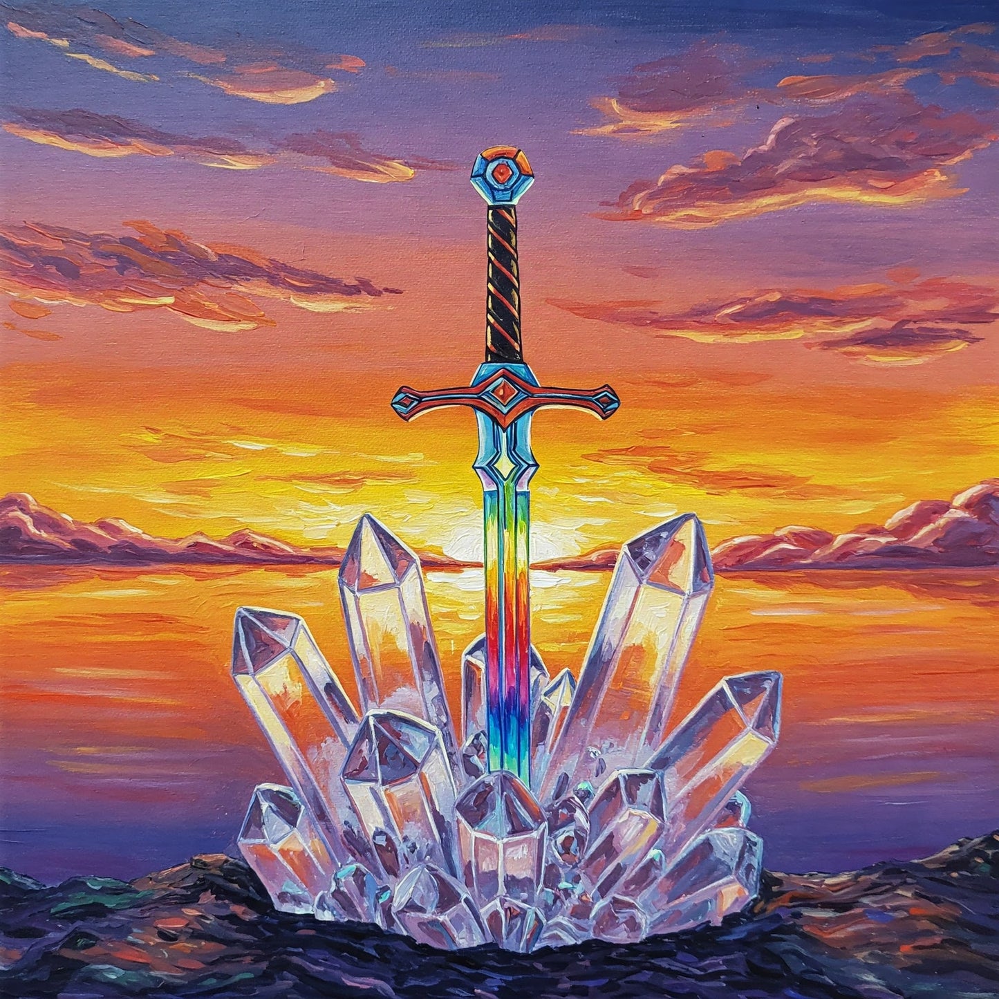 Crystal sword Collection of 100