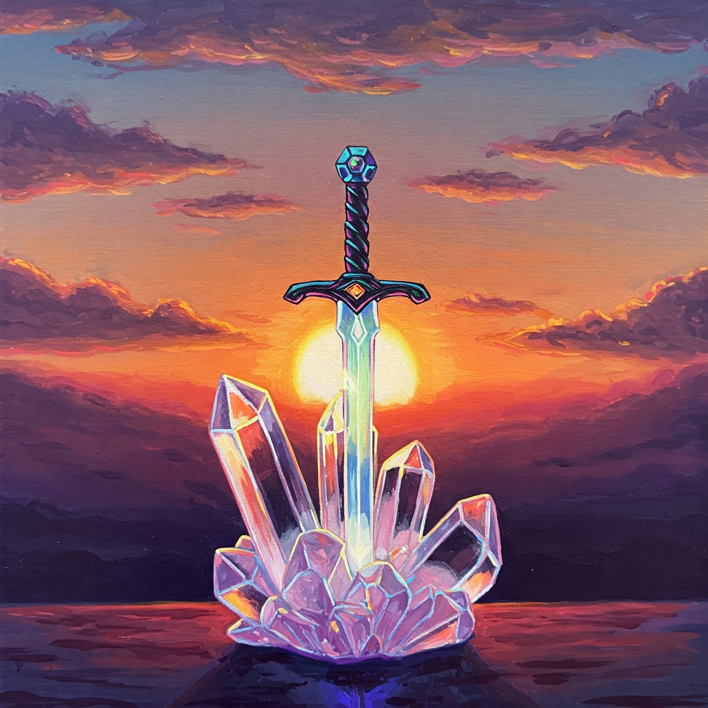 Crystal sword Collection of 100