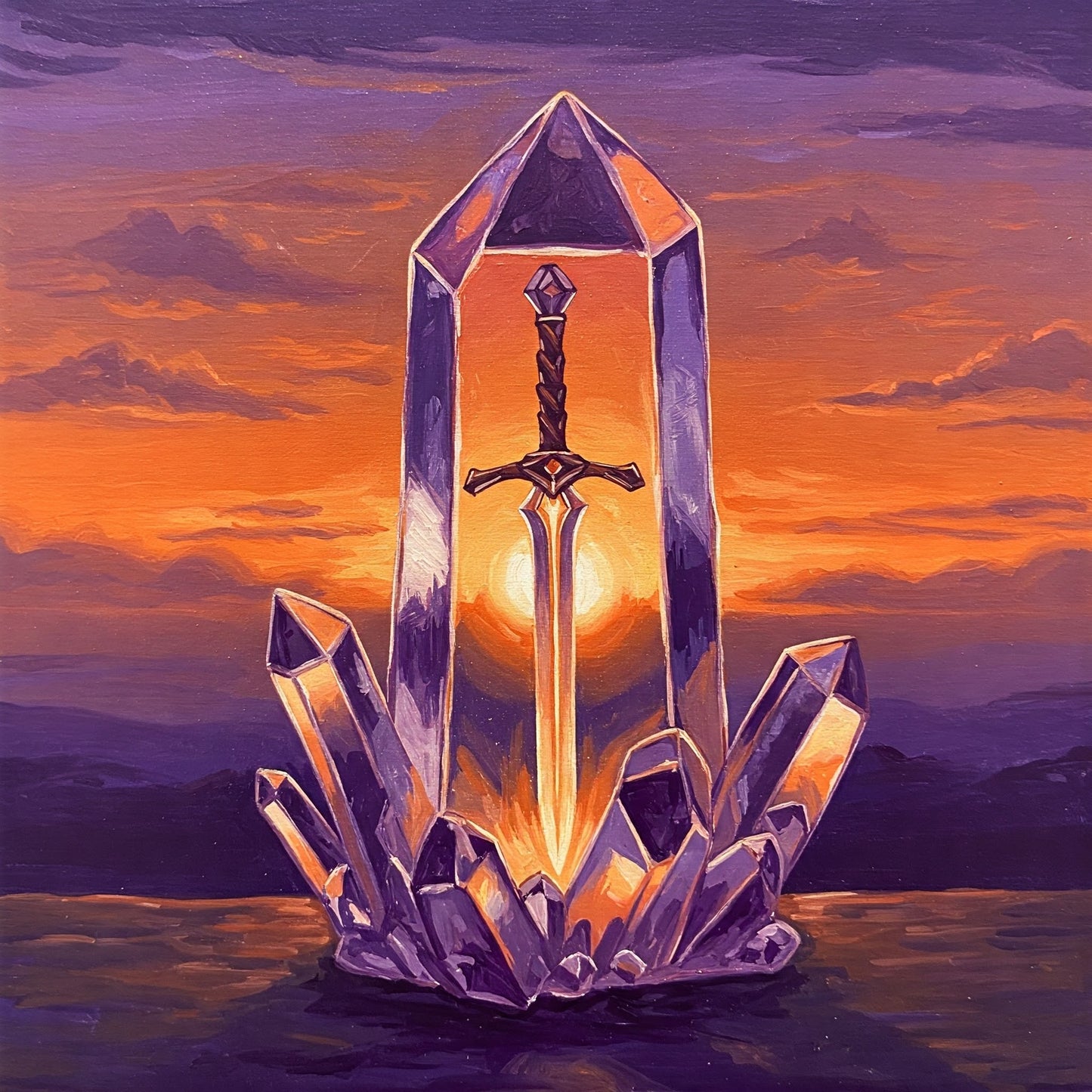 Crystal sword Collection of 100