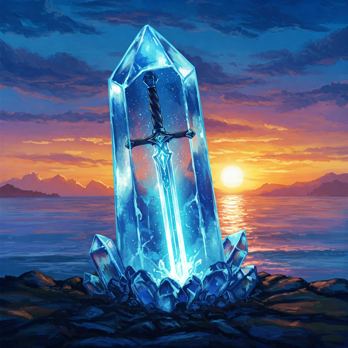 Crystal sword Collection of 100