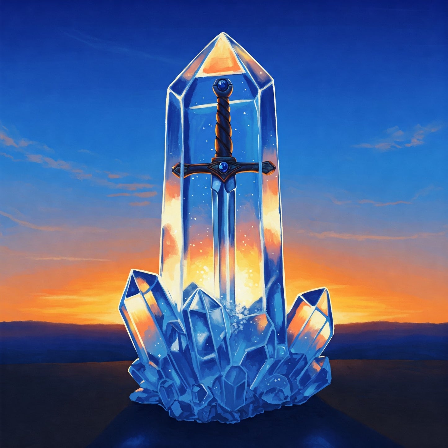 Crystal sword Collection of 100