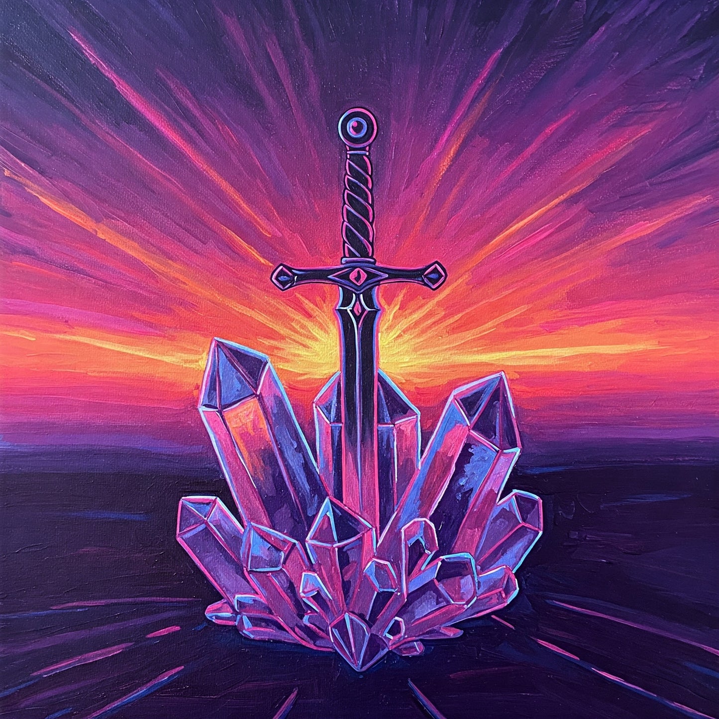 Crystal sword Collection of 100