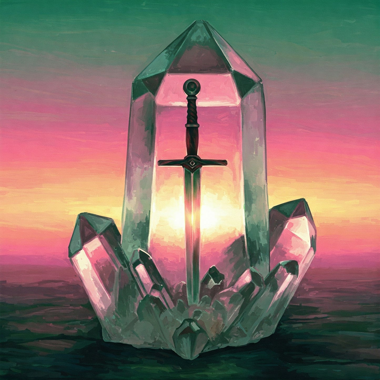 Crystal sword Collection of 100