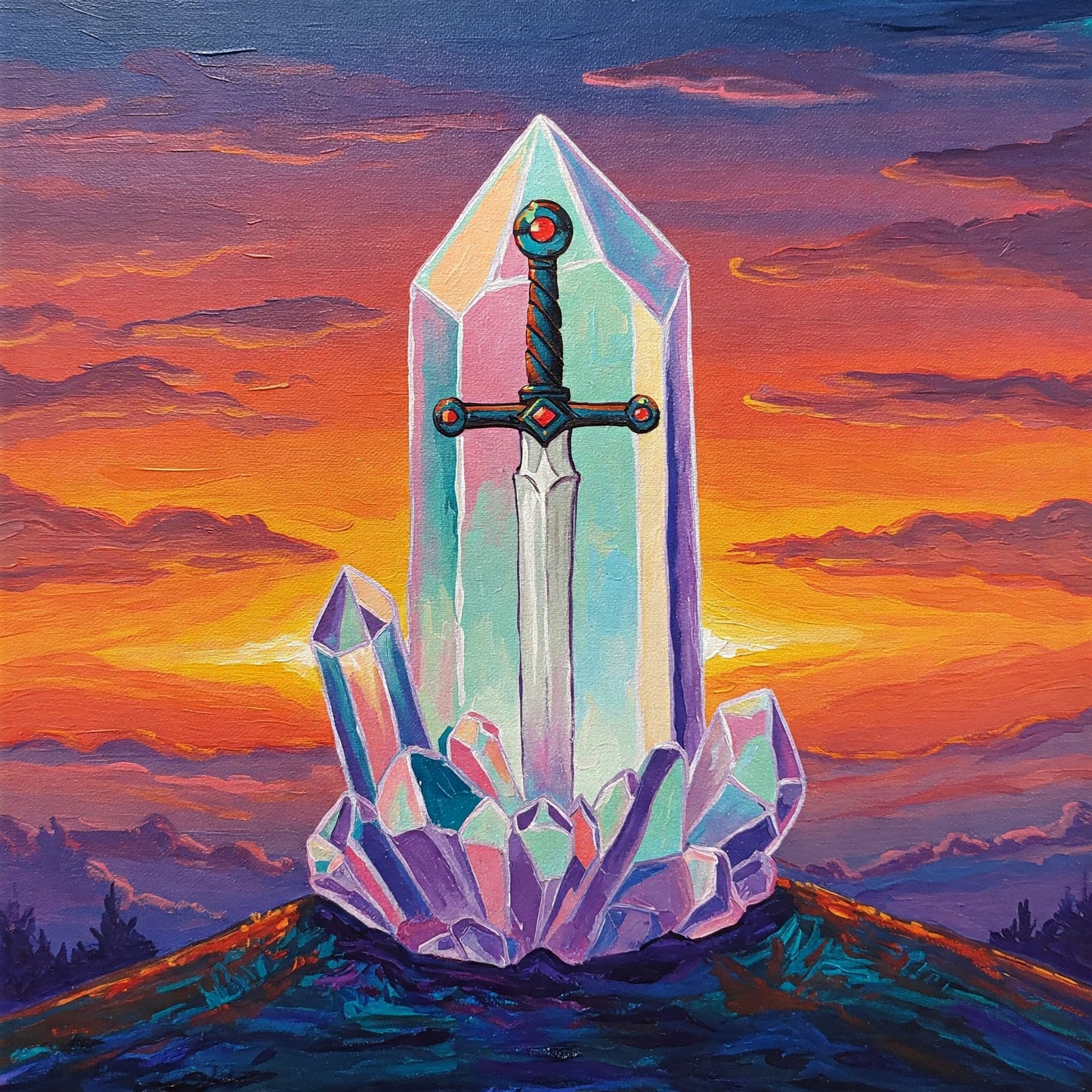 Crystal sword Collection of 100