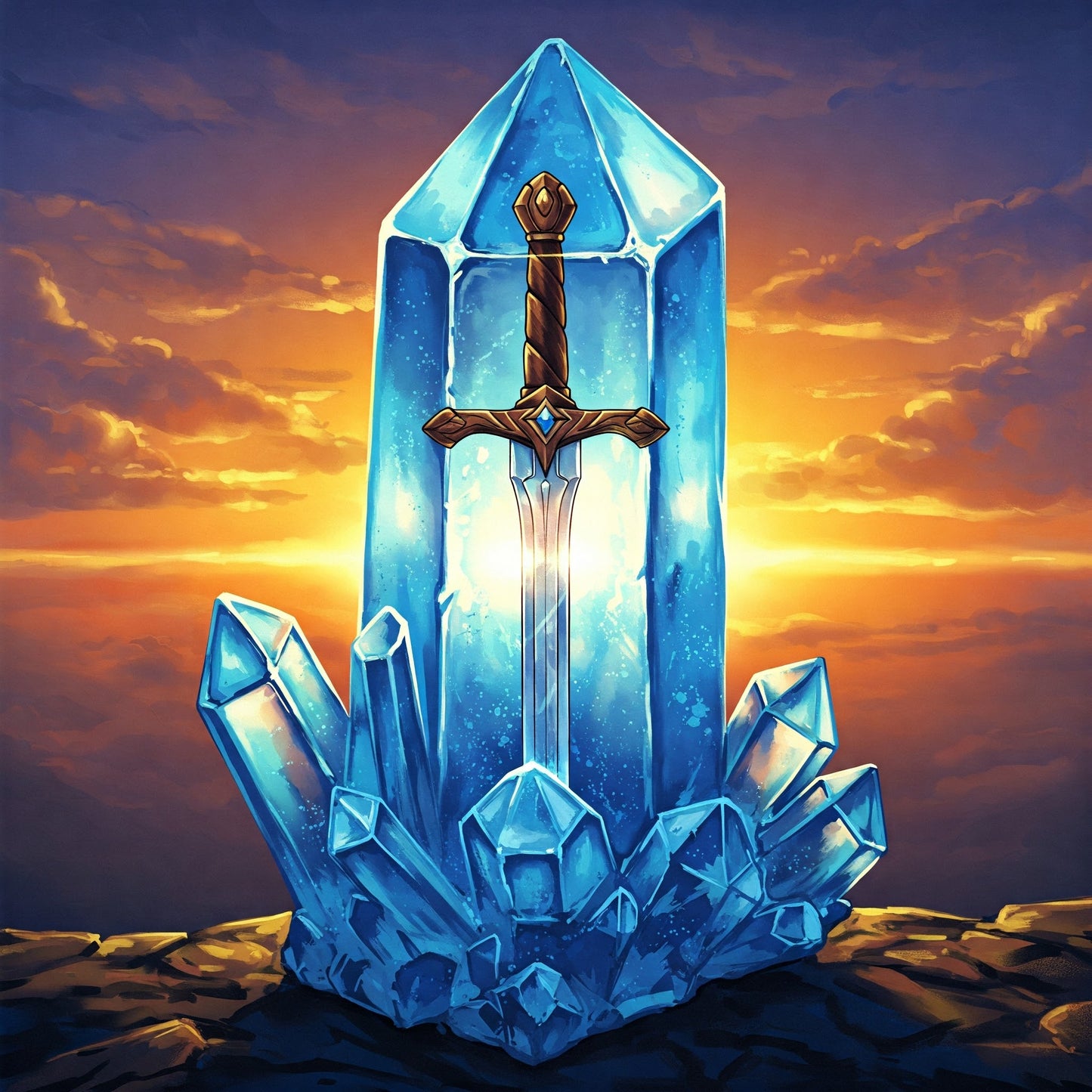 Crystal sword Collection of 100
