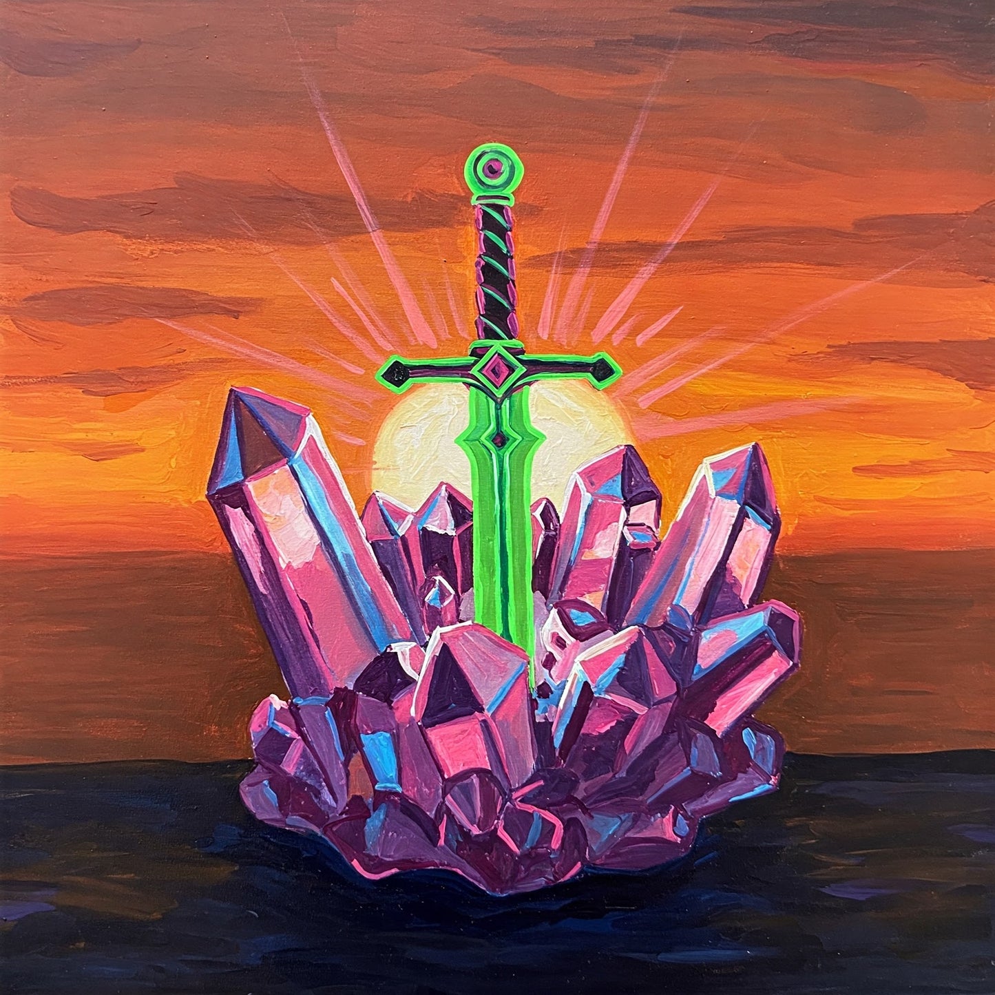 Crystal sword Collection of 100
