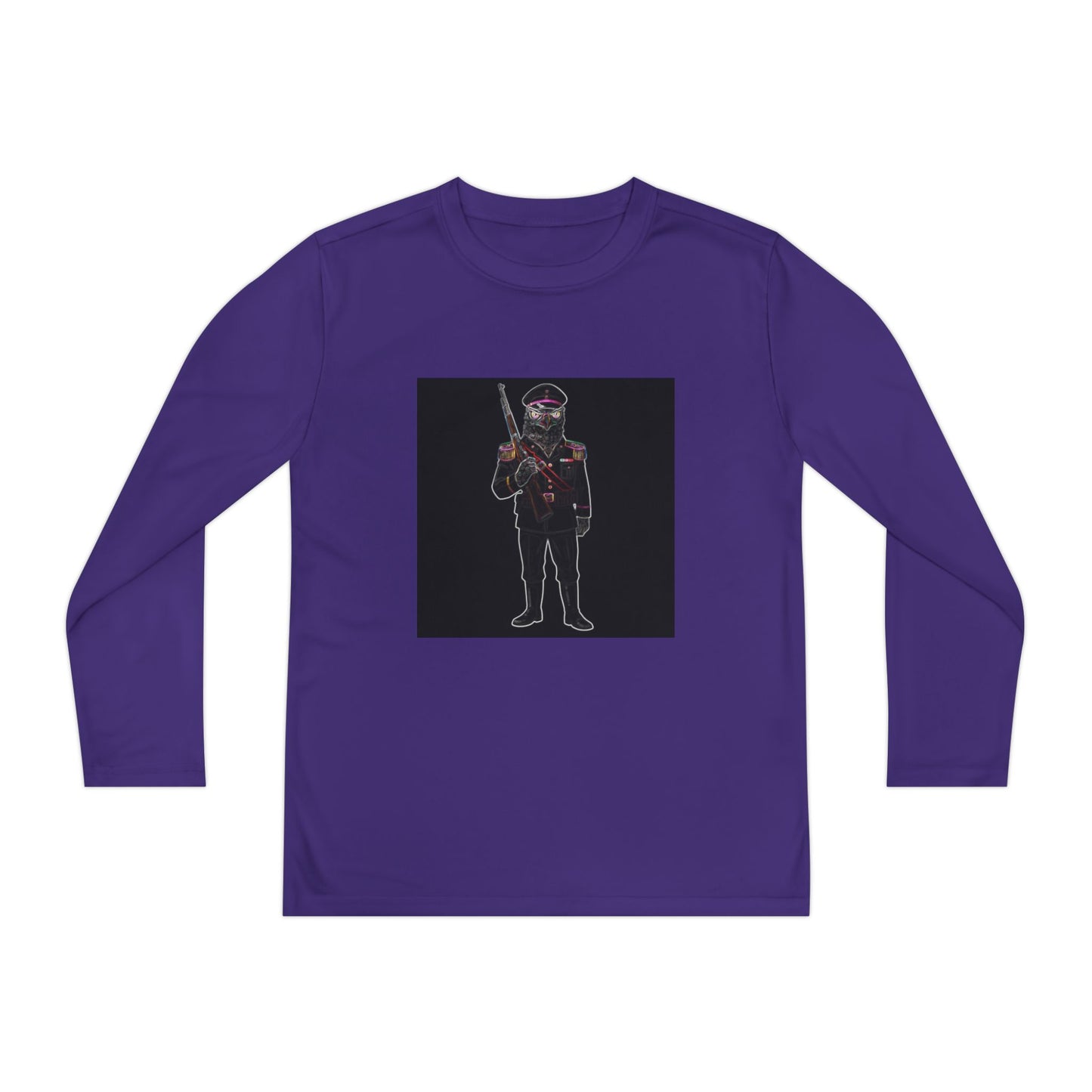 Agent Quacks Series Youth Long Sleeve Competitor Tee - General Talon Design