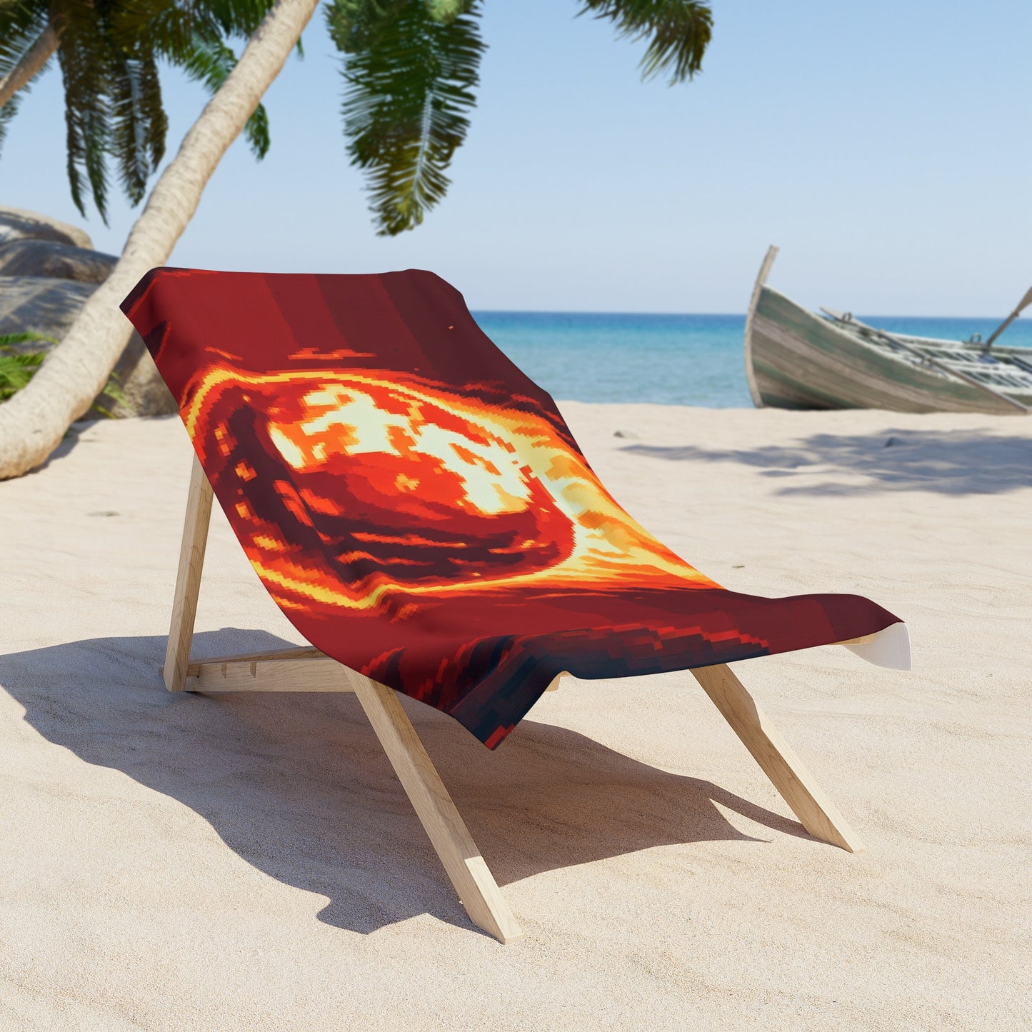 Red Comet Beach Towel