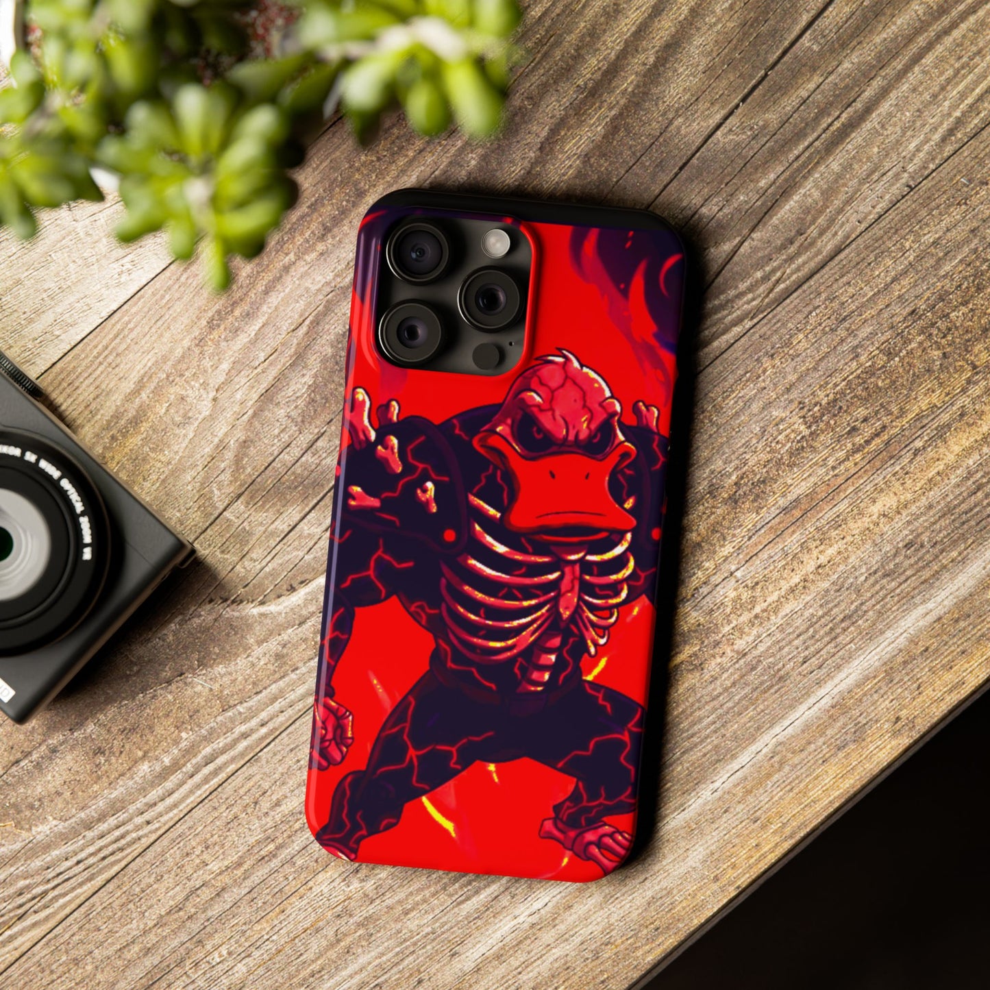 Halloween Agent Quacks Series Slim Phone Cases - Skeleton Quacks Design