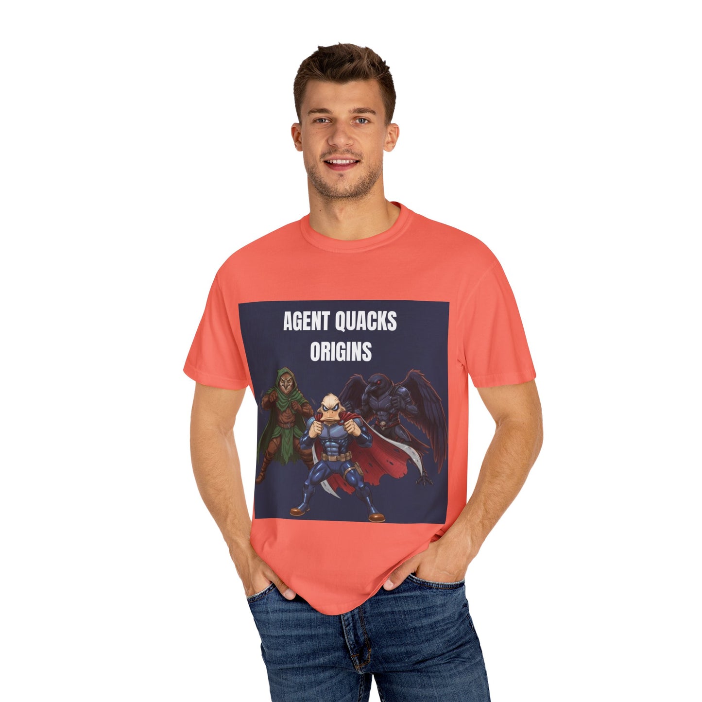 Agent Quacks – Origins | Unisex Garment-Dyed T-Shirt