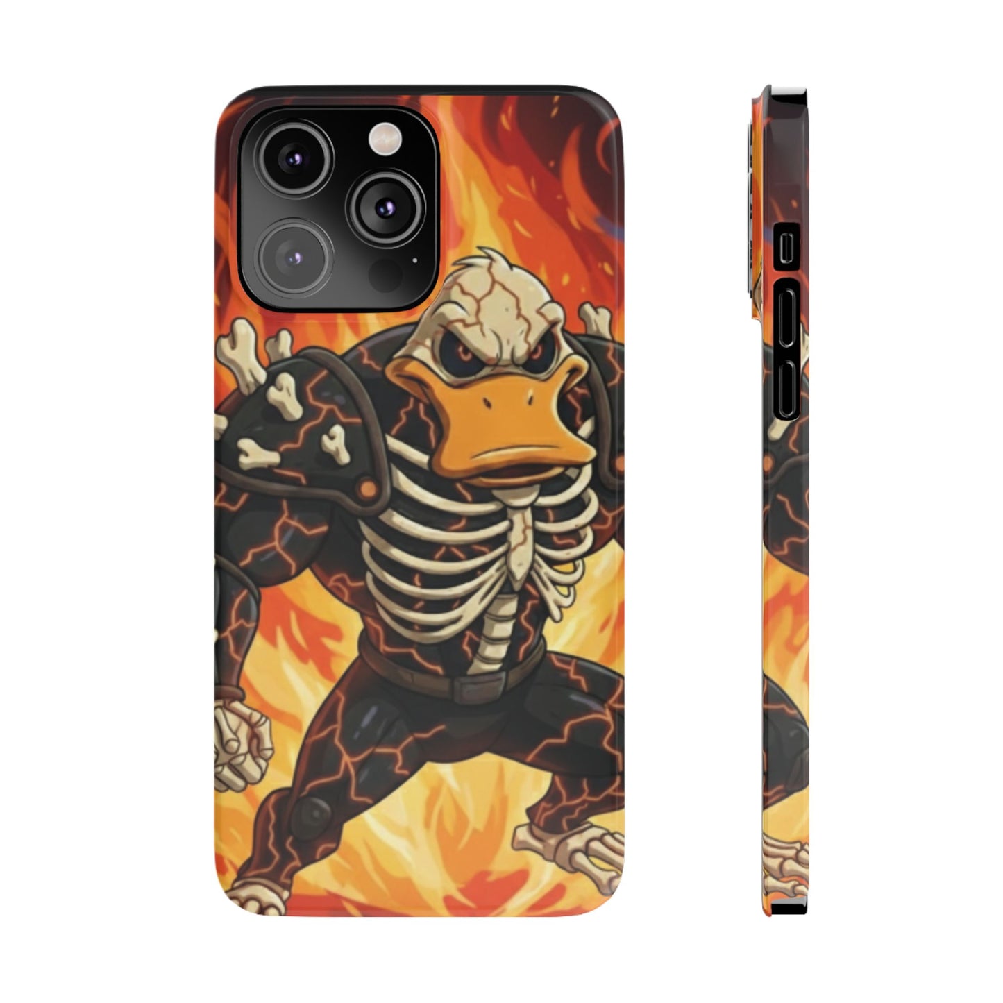 Halloween Agent Quacks Series Slim Phone Cases - Skeleton Quacks Design