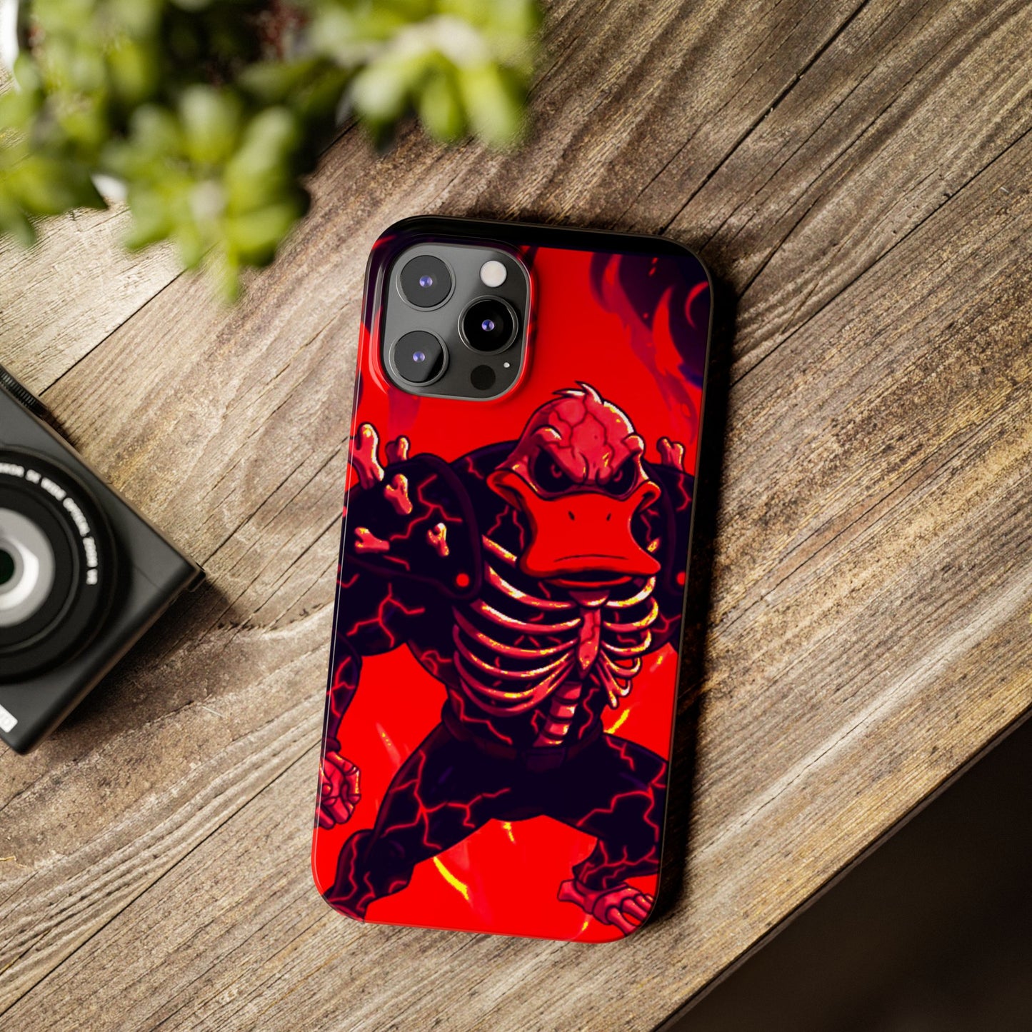 Halloween Agent Quacks Series Slim Phone Cases - Skeleton Quacks Design