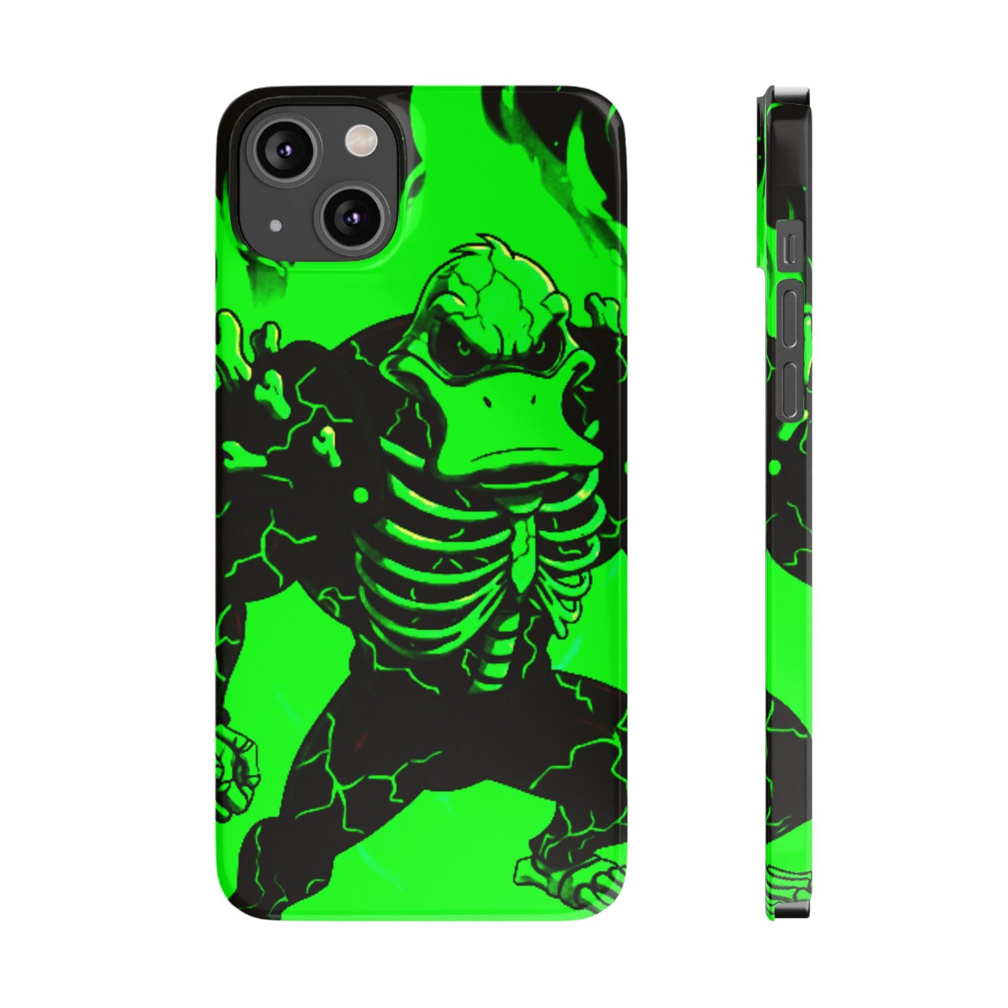 Halloween Agent Quacks Series Slim Phone Cases - Skeleton Quacks Design