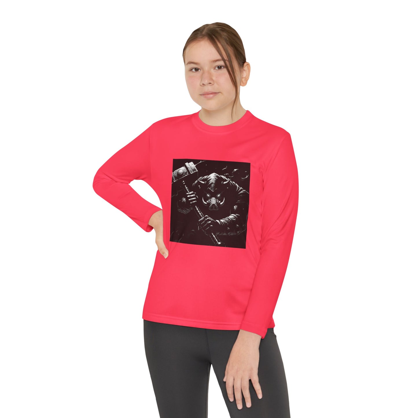 Agent Quacks Series Youth Long Sleeve Competitor Tee - Bloodtusk Design