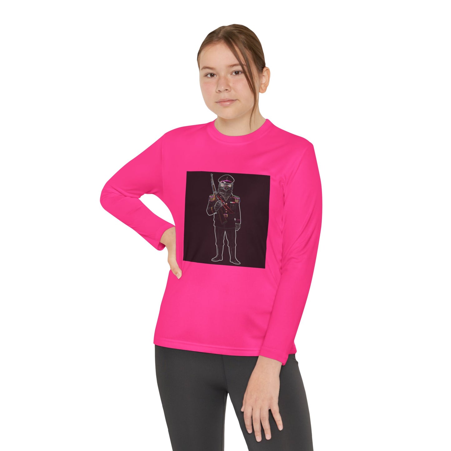 Agent Quacks Series Youth Long Sleeve Competitor Tee - General Talon Design