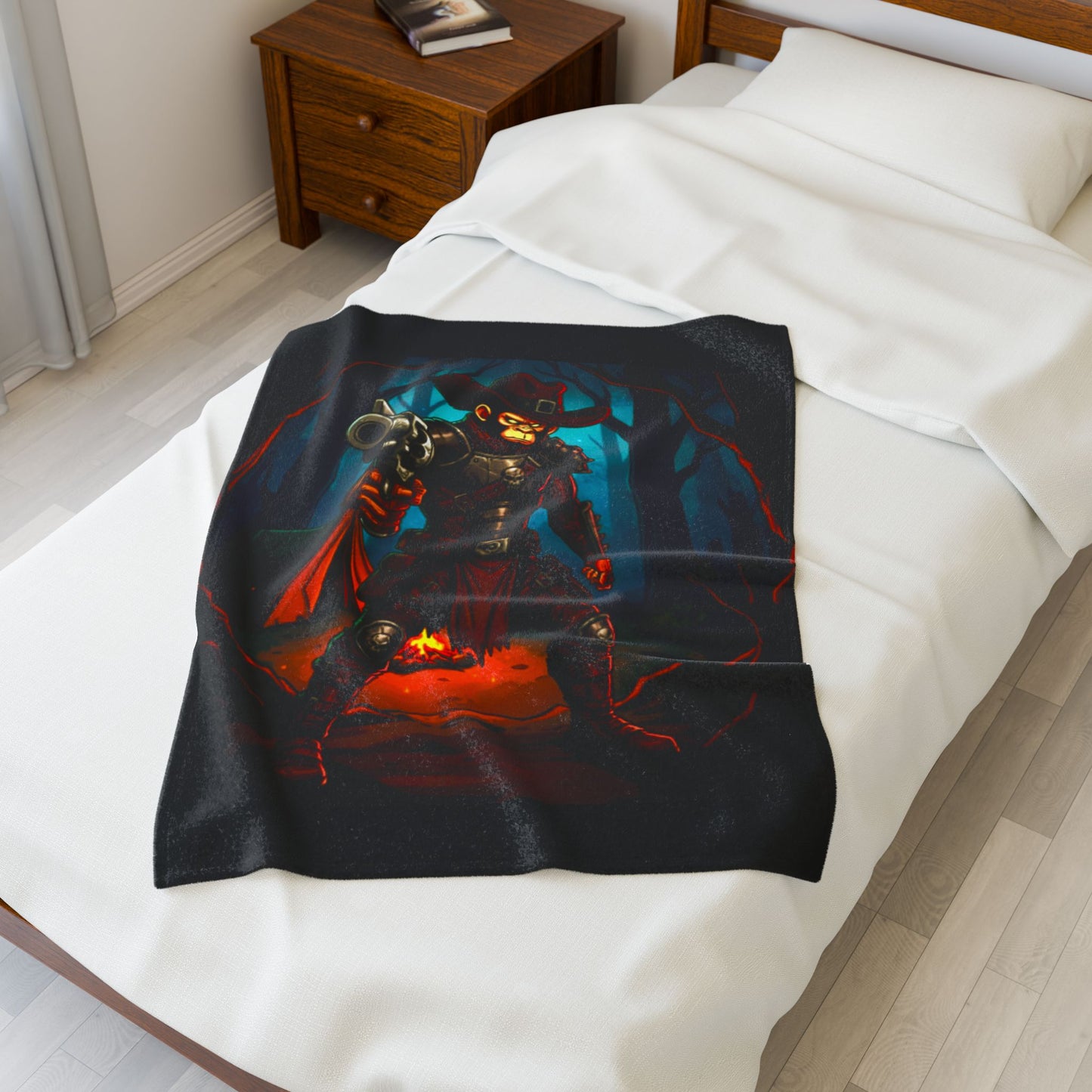Halloween Agent Quacks Series Velveteen Plush Blanket - Monster Hunter Xavier Design