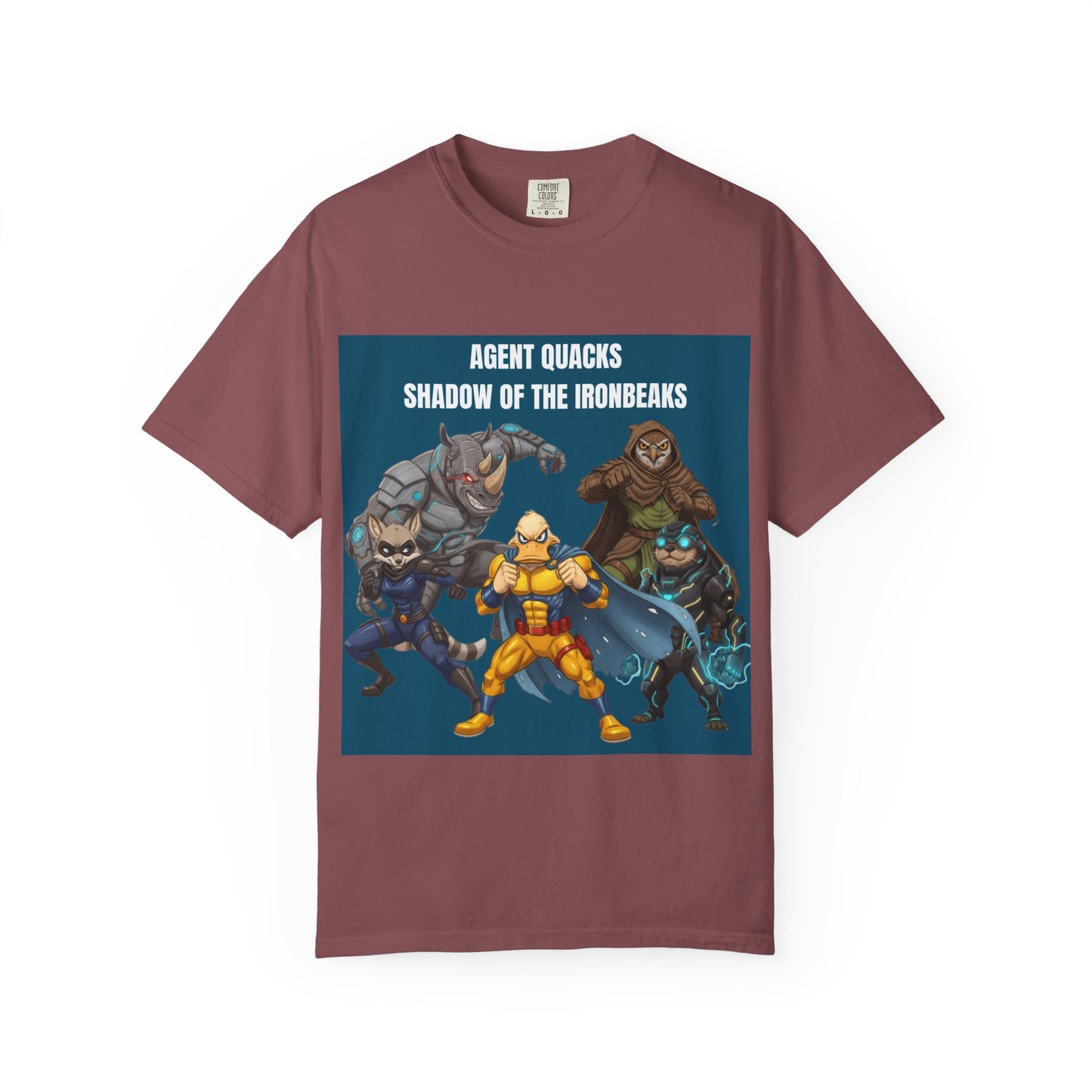 Agent Quacks – Shadow of the Iron Beaks | Unisex Garment-Dyed T-Shirt