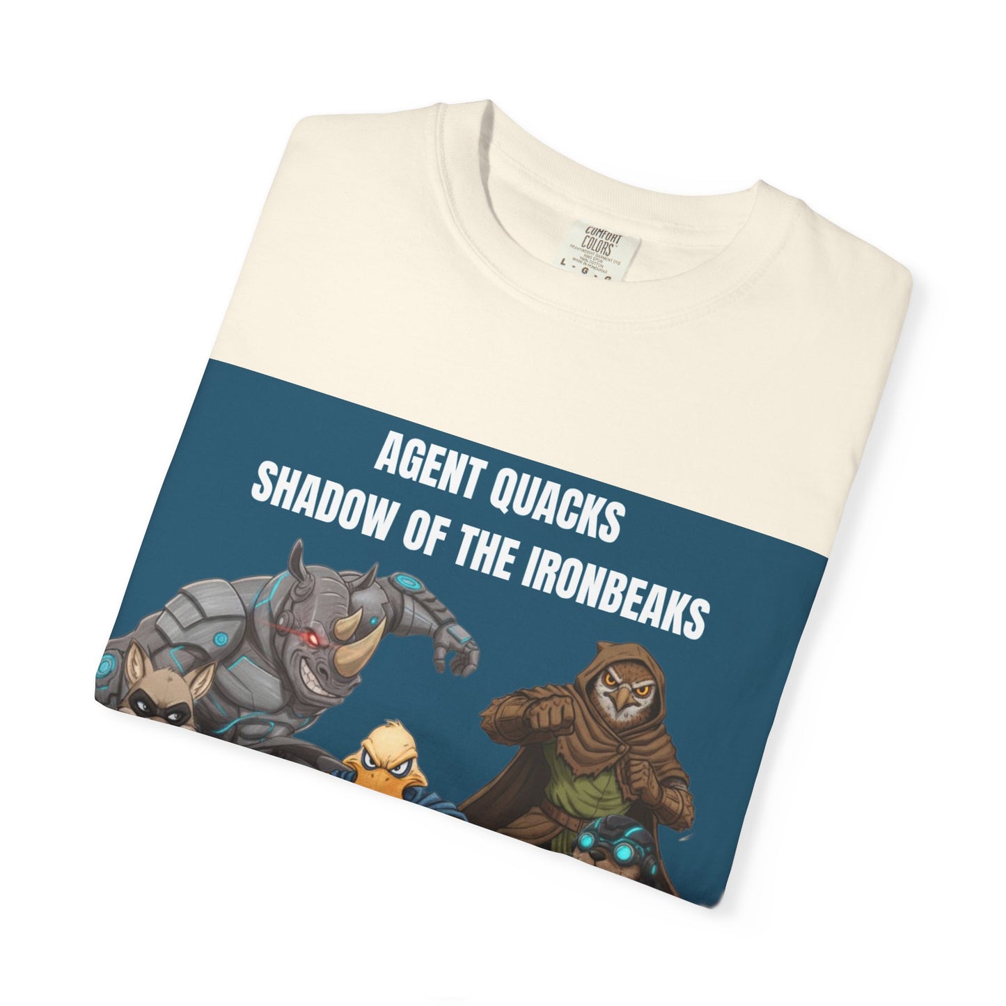Agent Quacks – Shadow of the Iron Beaks | Unisex Garment-Dyed T-Shirt