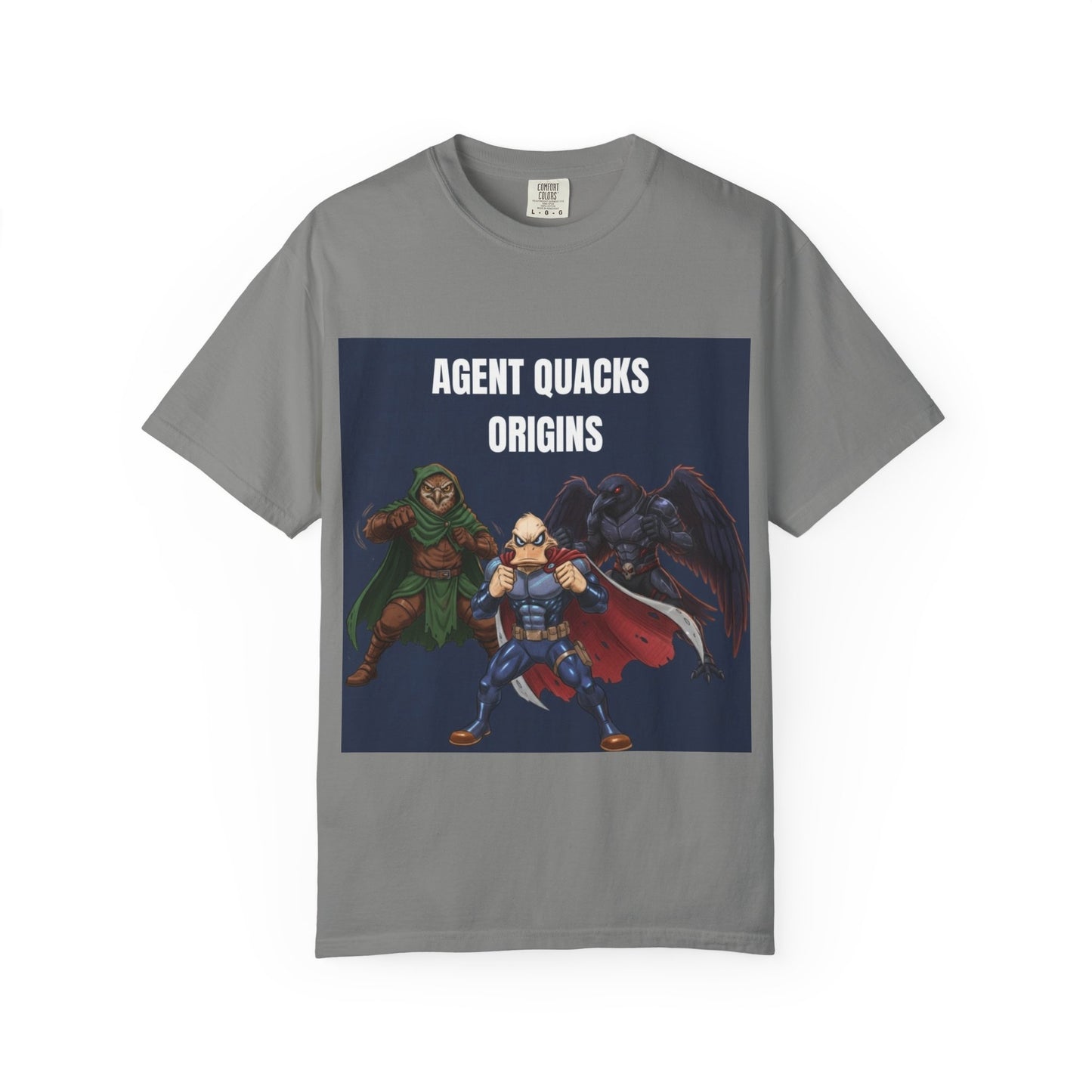 Agent Quacks – Origins | Unisex Garment-Dyed T-Shirt