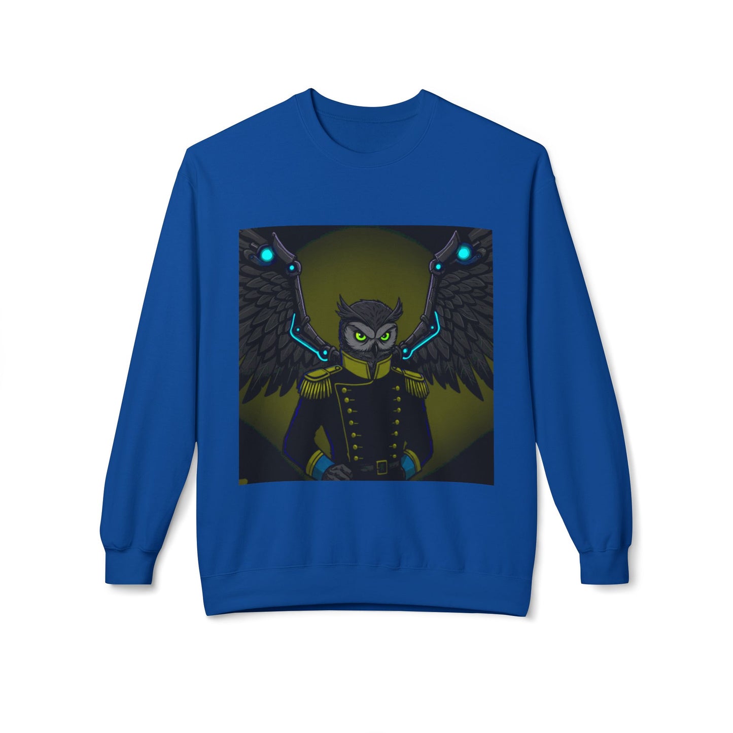Agent Quacks Series Unisex Midweight Softstyle Fleece Crewneck Sweatshirt - General Onyx Design