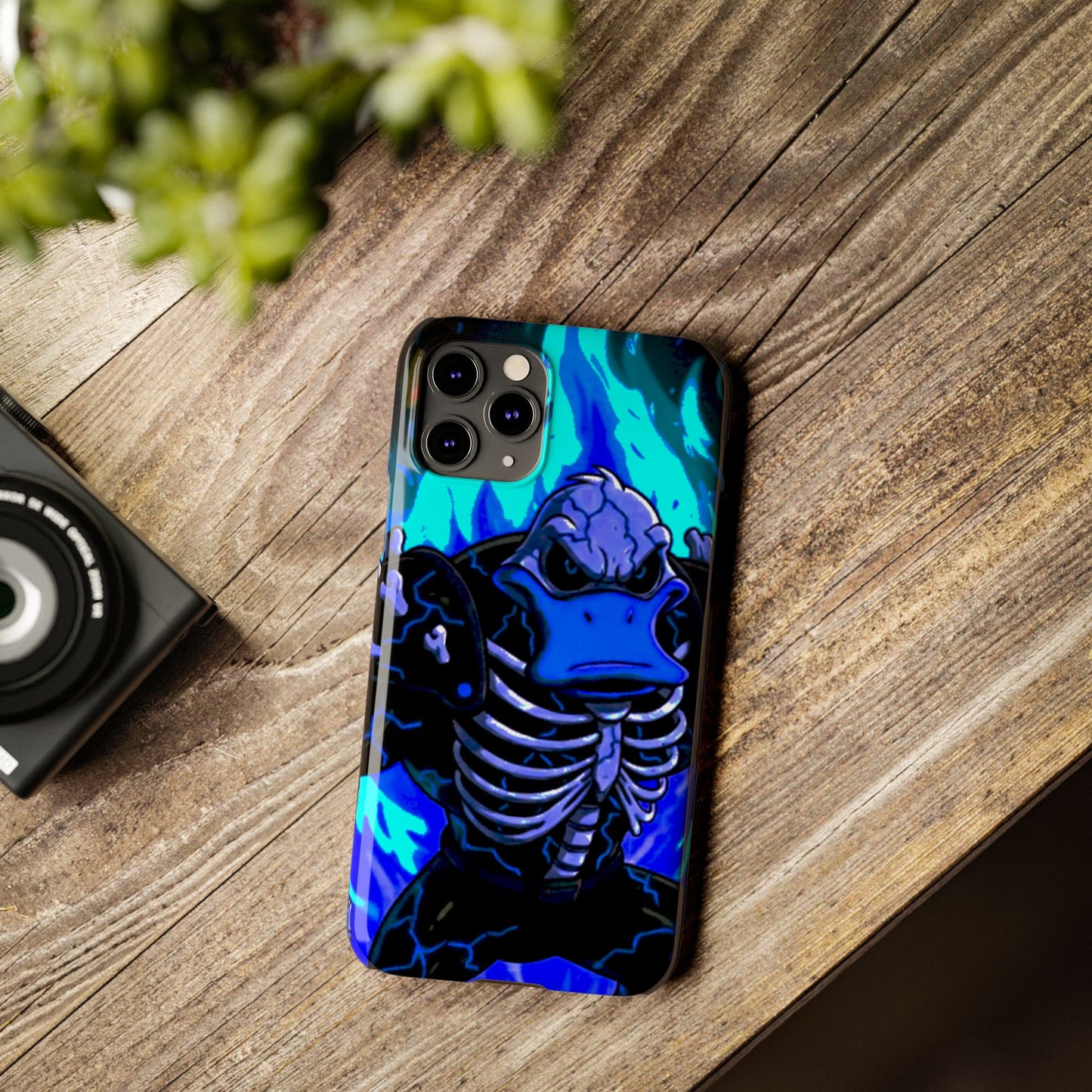 Halloween Agent Quacks Series Slim Phone Cases - Skeleton Quacks Design