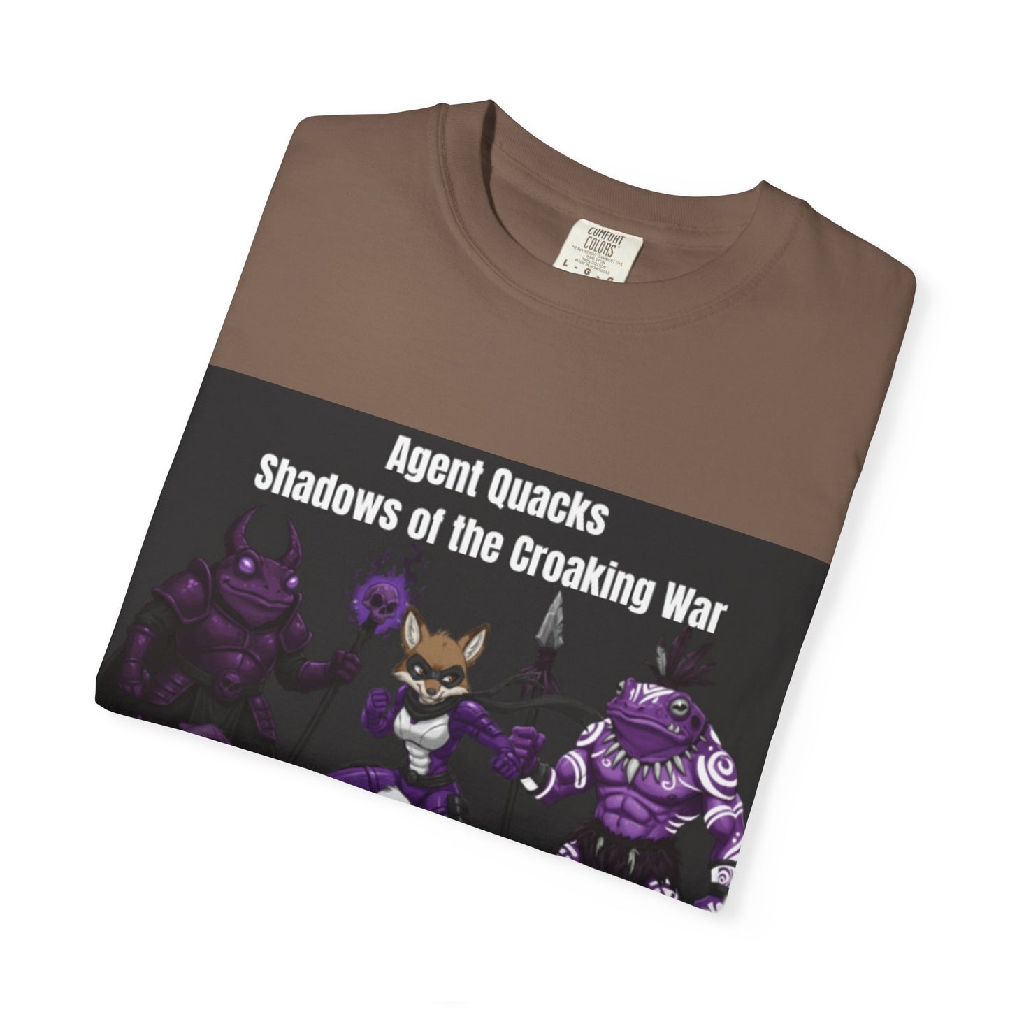 Agent Quacks – Shadows of the Croaking War | Unisex Garment-Dyed T-Shirt