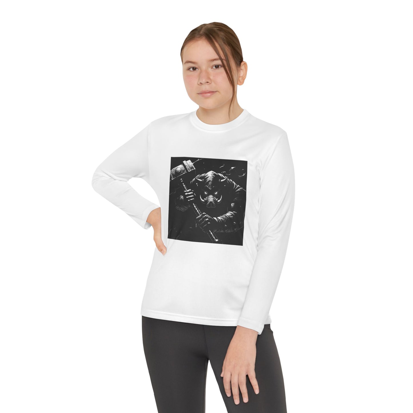 Agent Quacks Series Youth Long Sleeve Competitor Tee - Bloodtusk Design