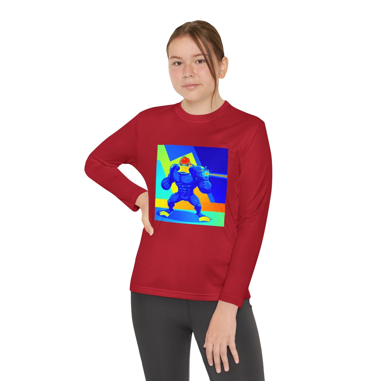 Agent Quacks Series Youth Long Sleeve Competitor Tee - Quacks Design