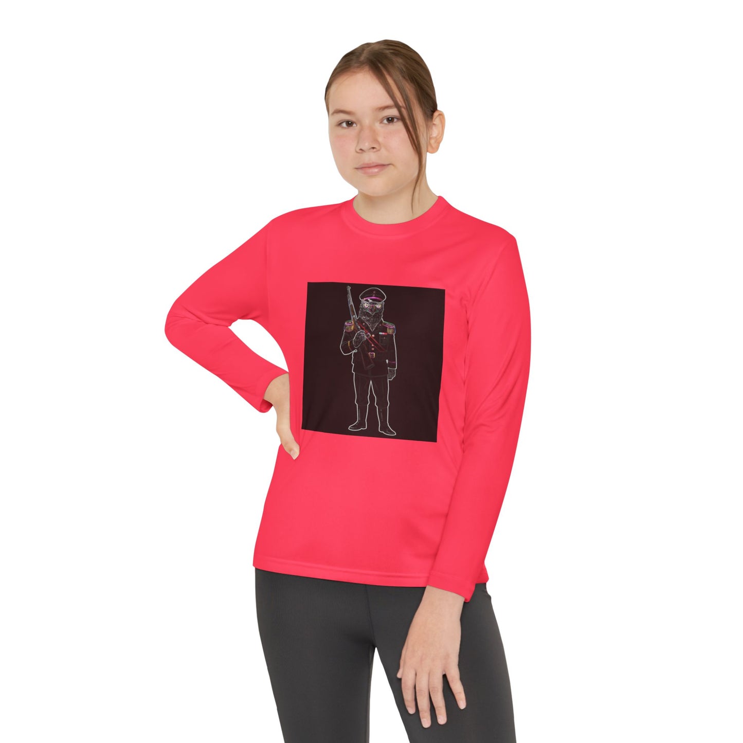 Agent Quacks Series Youth Long Sleeve Competitor Tee - General Talon Design