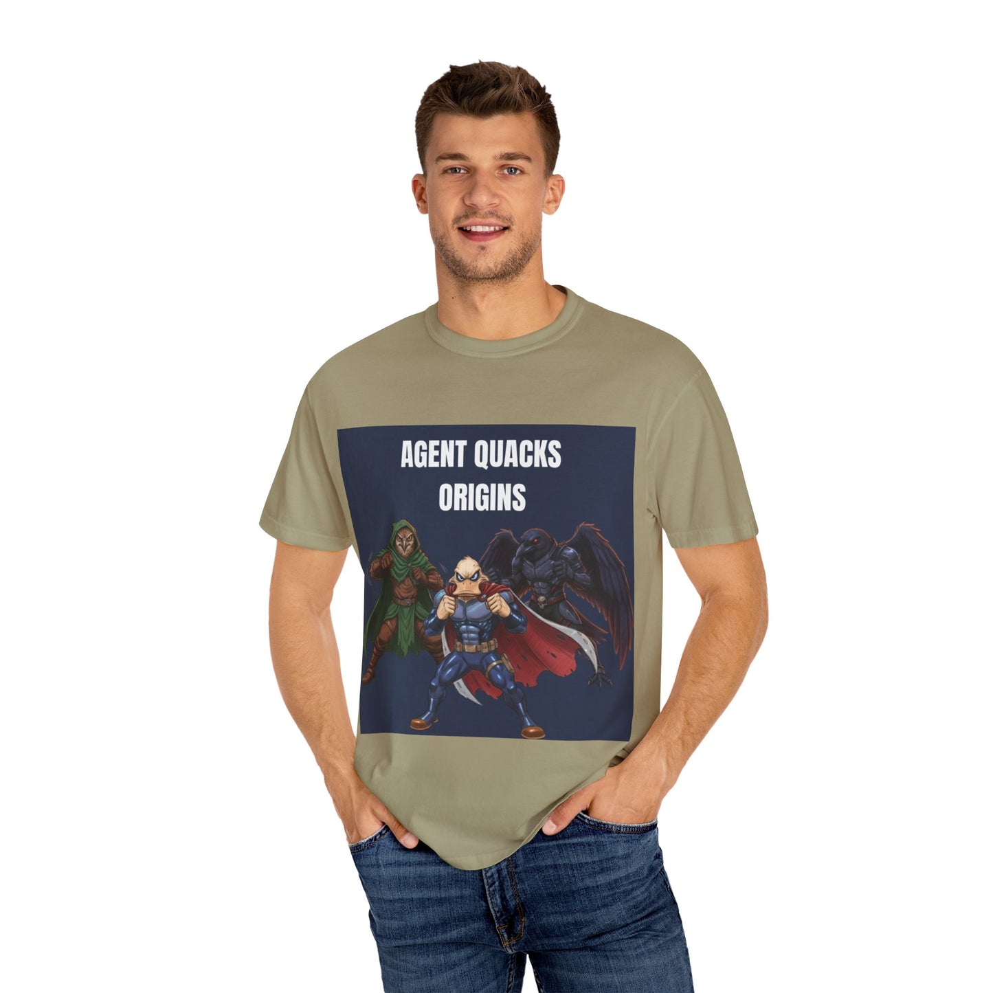 Agent Quacks – Origins | Unisex Garment-Dyed T-Shirt