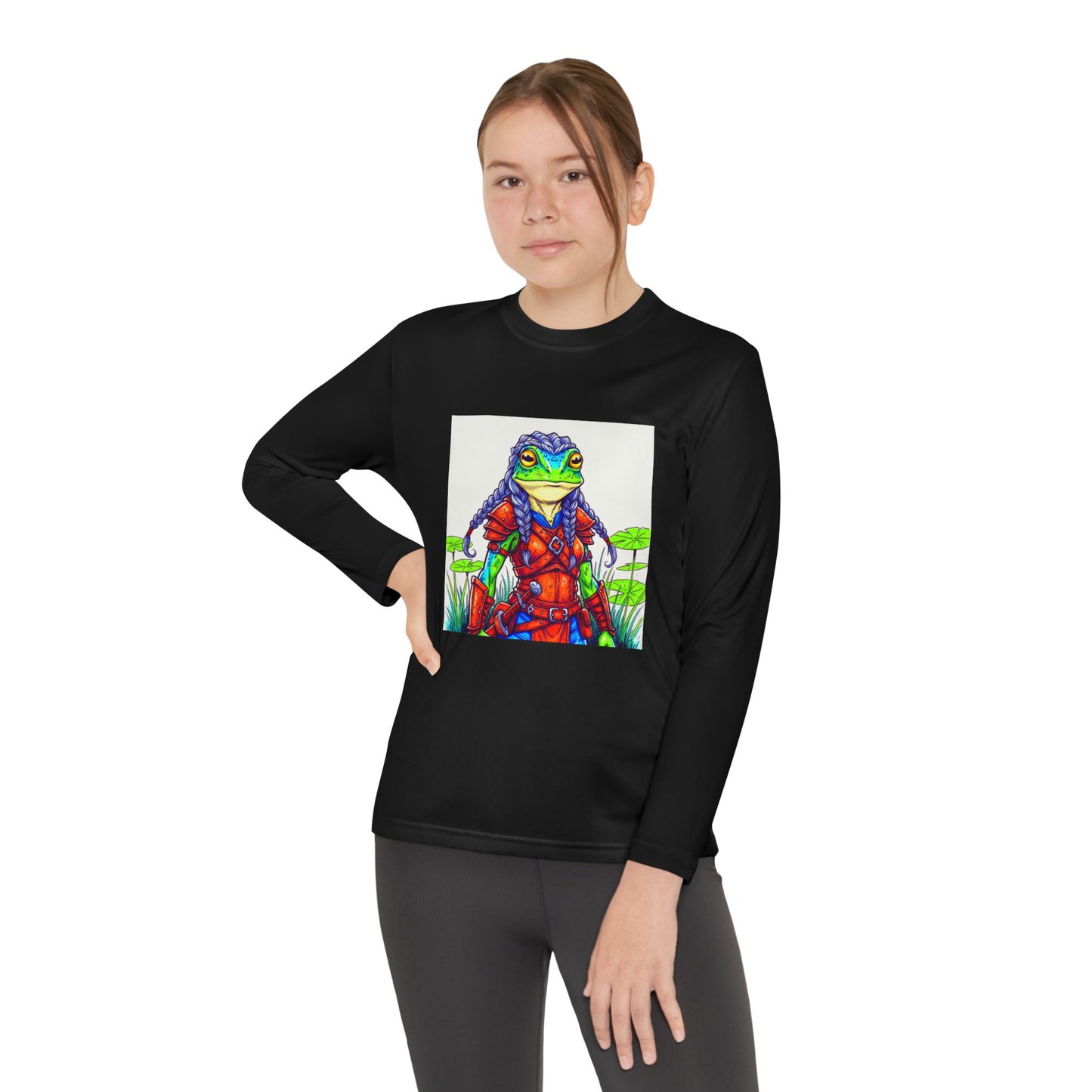 Agent Quacks Series Youth Long Sleeve Competitor Tee - Sarella Design