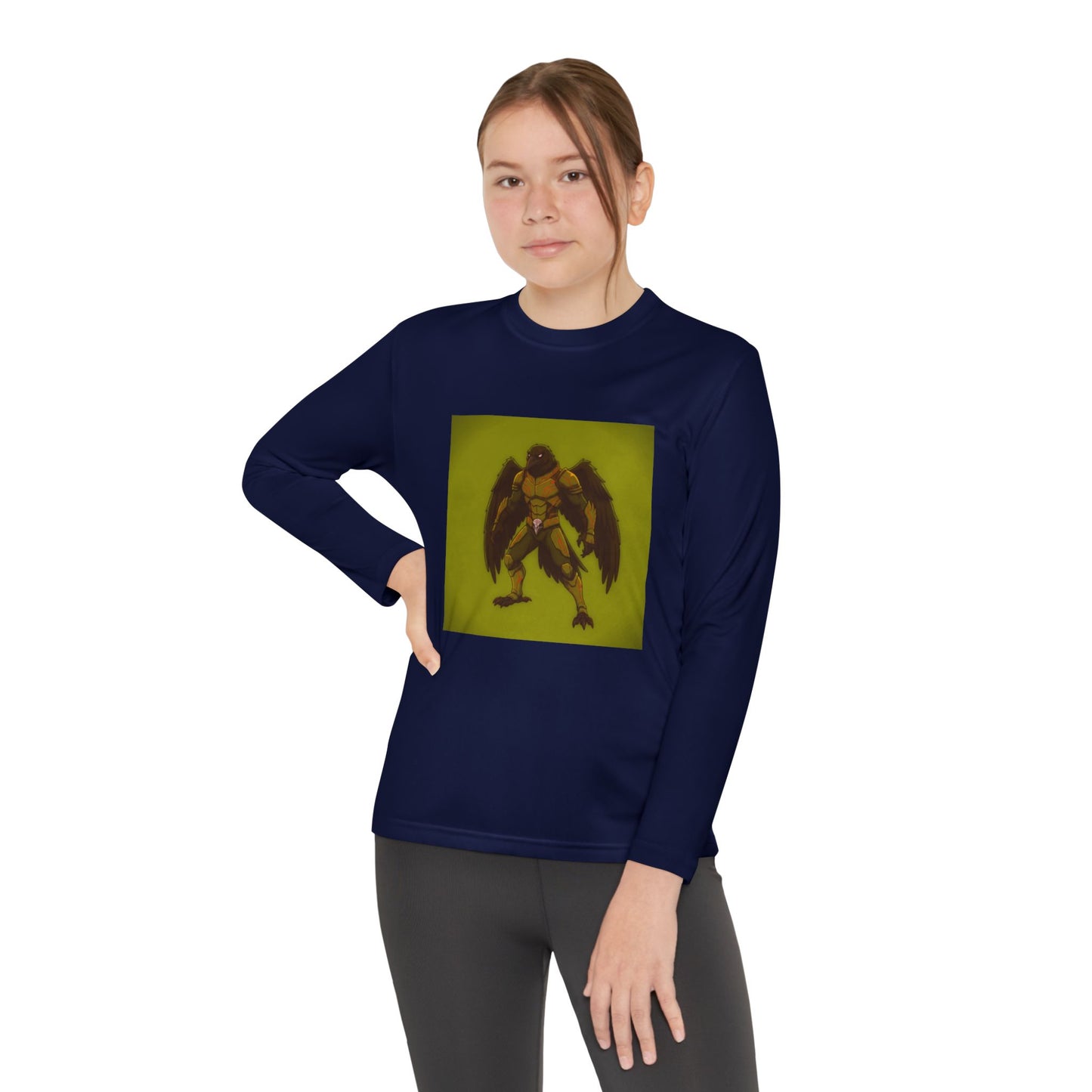 Agent Quacks Series Youth Long Sleeve Competitor Tee - Nightclaw Design
