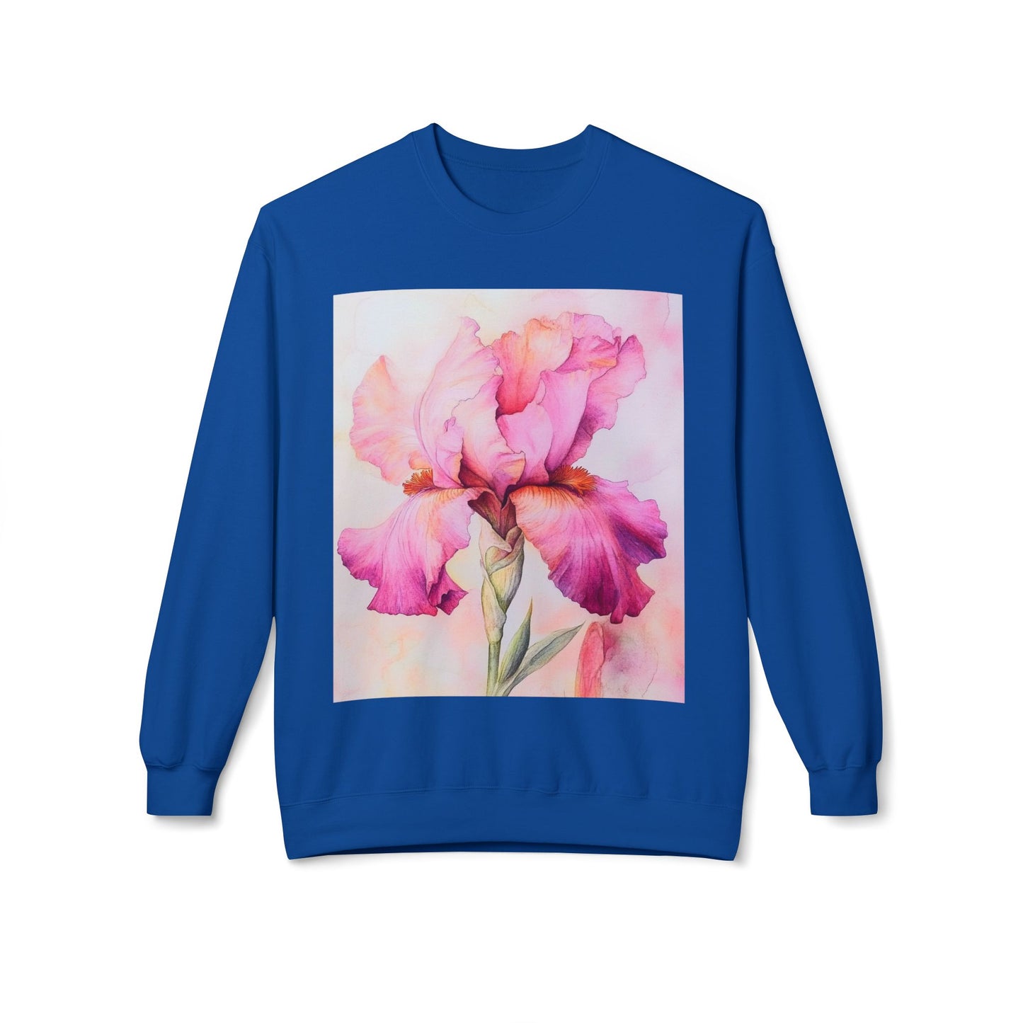 Floral Print Crewneck Sweatshirt, Cozy Sweatshirt, Spring Fashion, Gift for Her, Casual Outfit, Comfortable Fleece