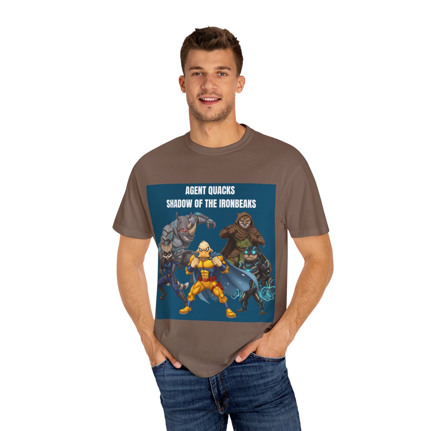 Agent Quacks – Shadow of the Iron Beaks | Unisex Garment-Dyed T-Shirt