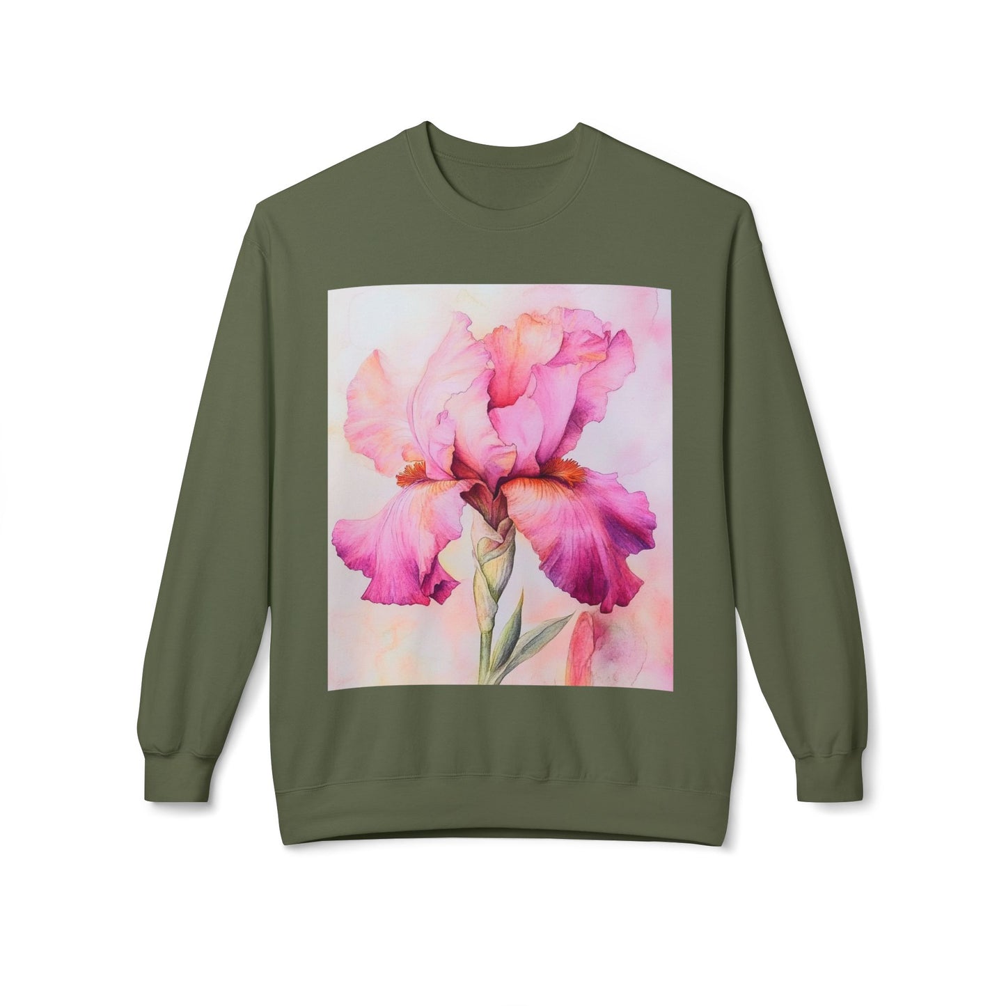 Floral Print Crewneck Sweatshirt, Cozy Sweatshirt, Spring Fashion, Gift for Her, Casual Outfit, Comfortable Fleece