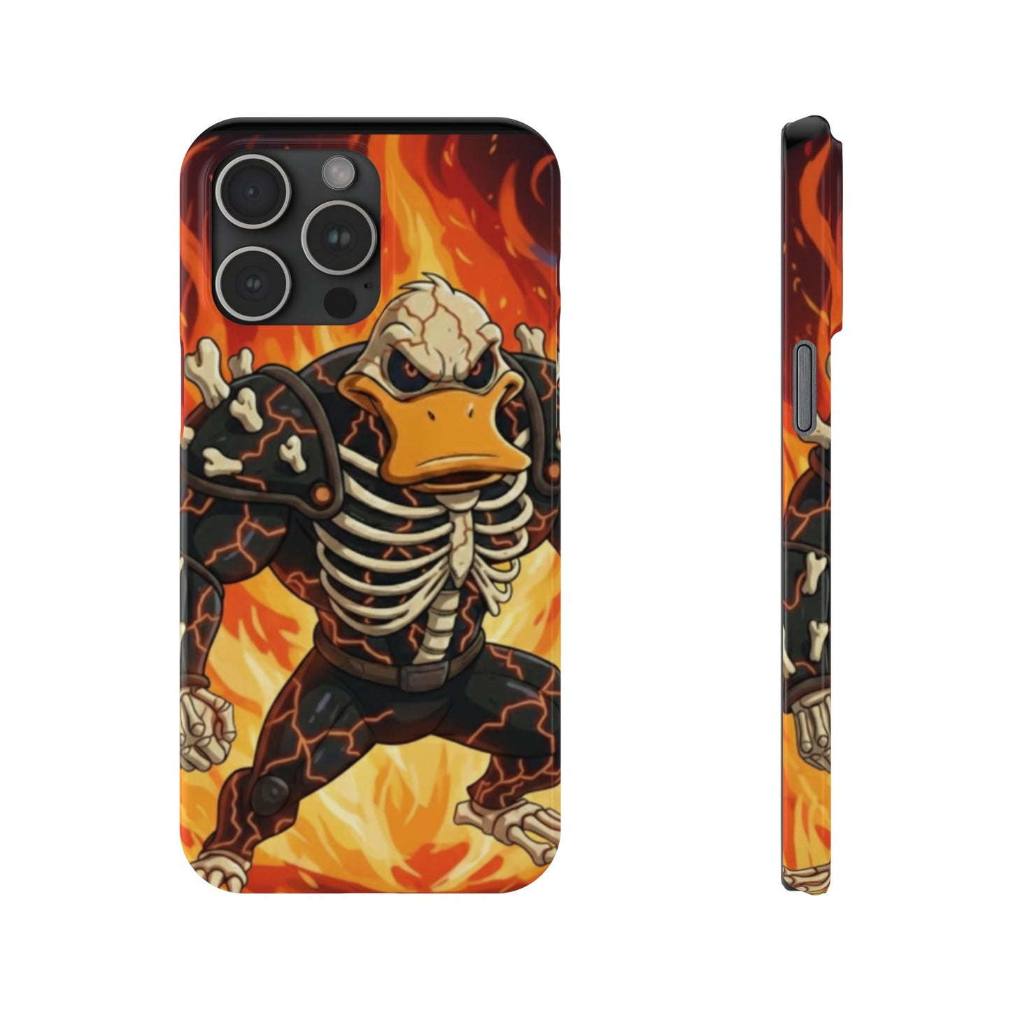 Halloween Agent Quacks Series Slim Phone Cases - Skeleton Quacks Design