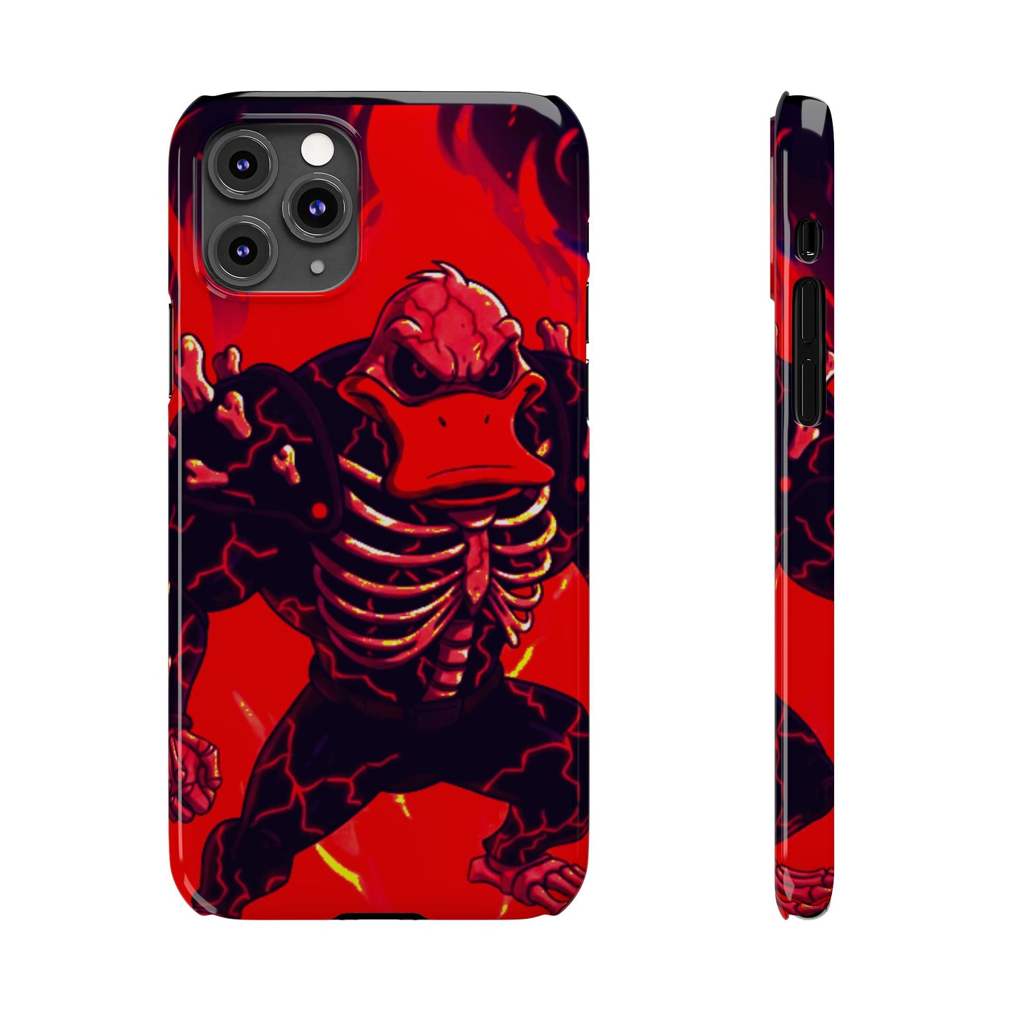 Halloween Agent Quacks Series Slim Phone Cases - Skeleton Quacks Design
