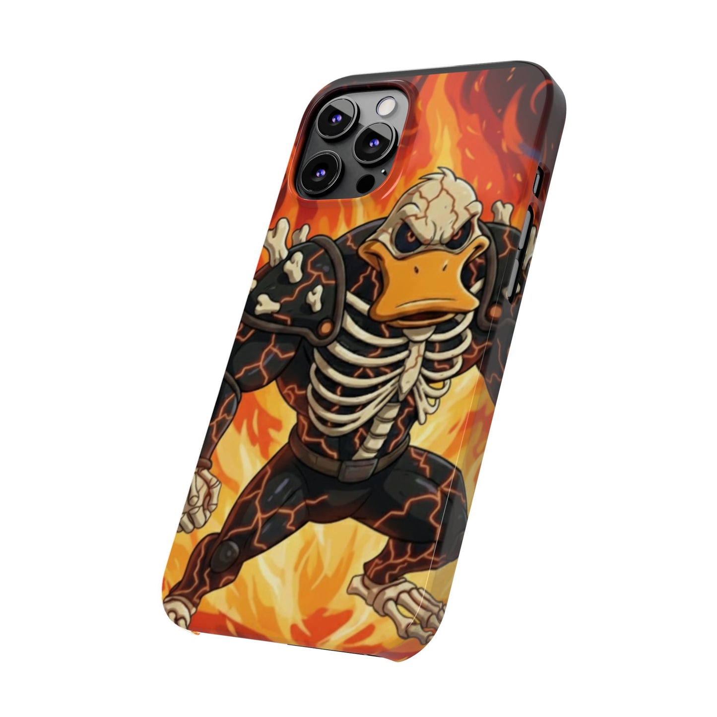 Halloween Agent Quacks Series Slim Phone Cases - Skeleton Quacks Design