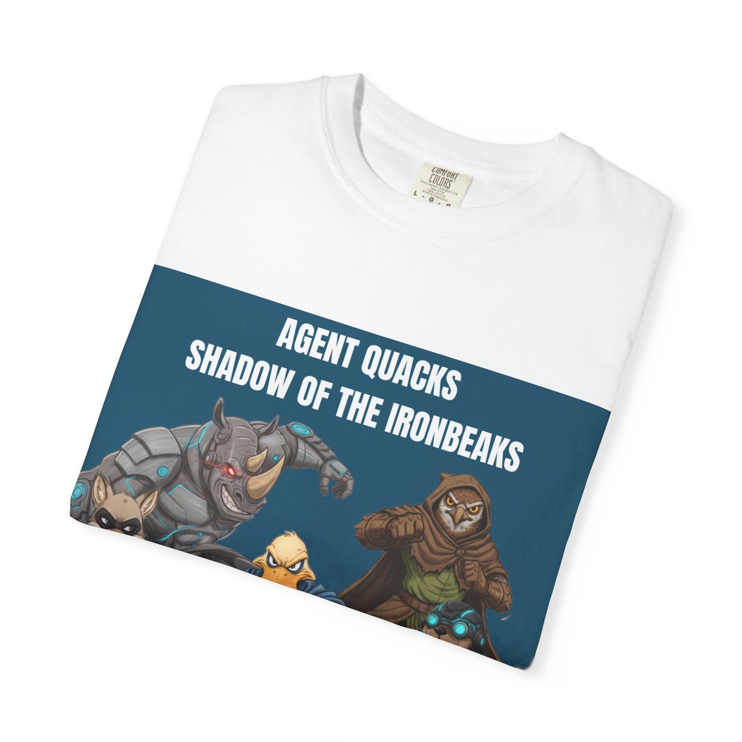 Agent Quacks – Shadow of the Iron Beaks | Unisex Garment-Dyed T-Shirt