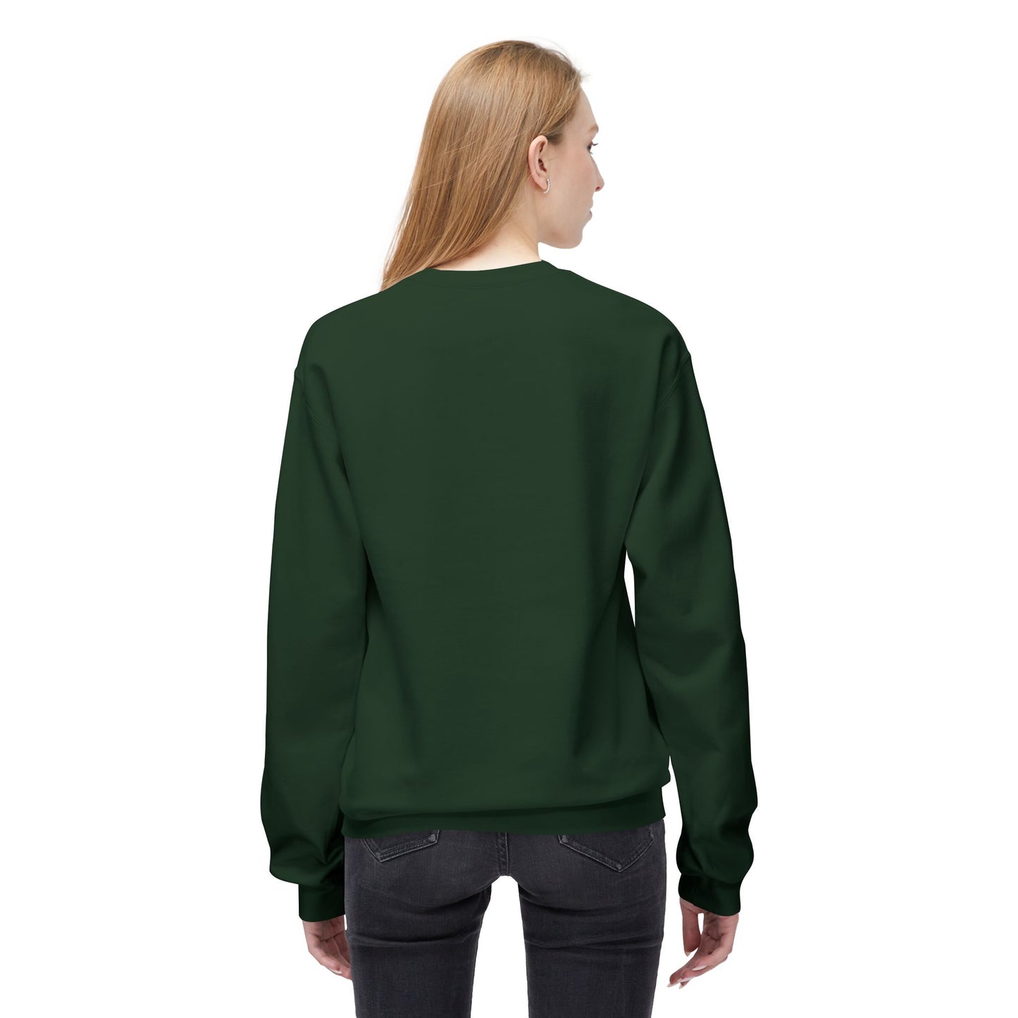 Moon Abstract Graphic Art Unisex Midweight Soft style Fleece Crewneck Sweatshirt