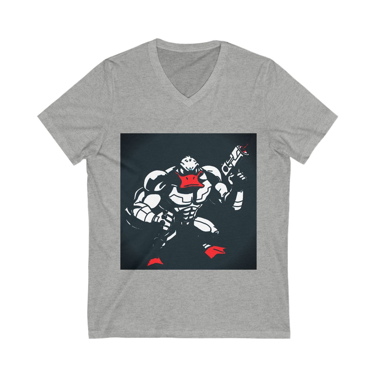 Agent Quacks Series Unisex Jersey Short Sleeve V-Neck Tee - Quacks Design