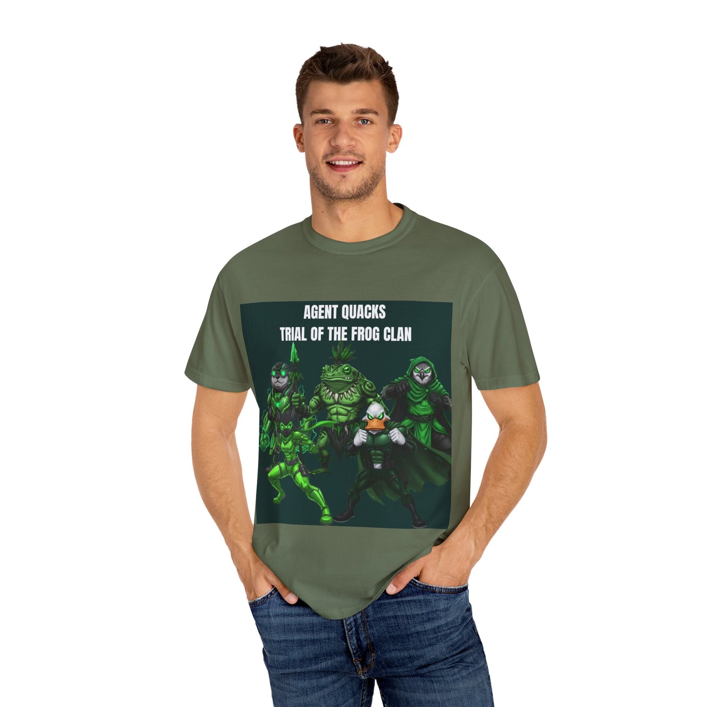 Agent Quacks – The Trial of the Frog Clan | Unisex Garment-Dyed T-Shirt