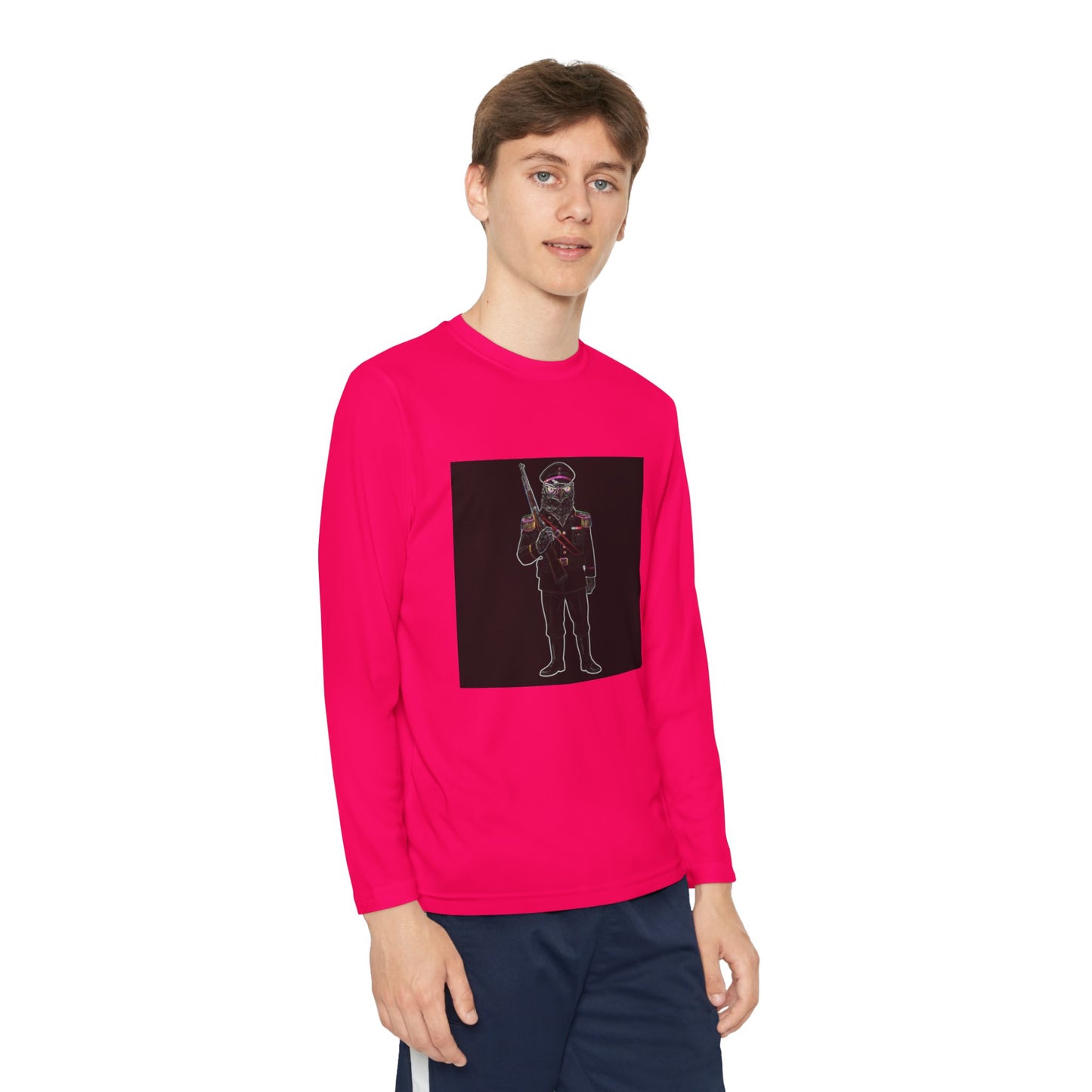 Agent Quacks Series Youth Long Sleeve Competitor Tee - General Talon Design